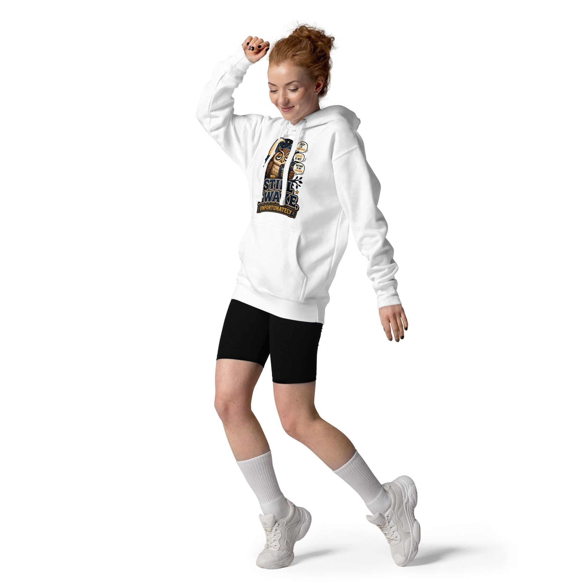 Coffee Lovers Unisex Classic Hoodie - Still Awake, Unfortunately! by printfluence.net