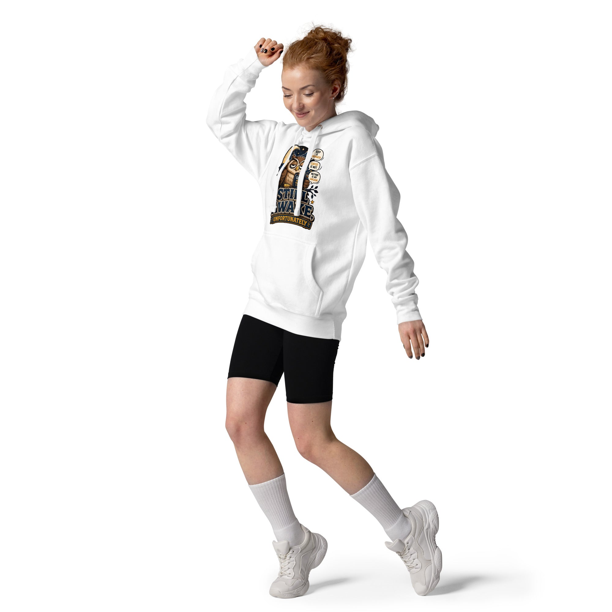 Coffee Lovers Unisex Classic Hoodie - Still Awake, Unfortunately! by printfluence.net