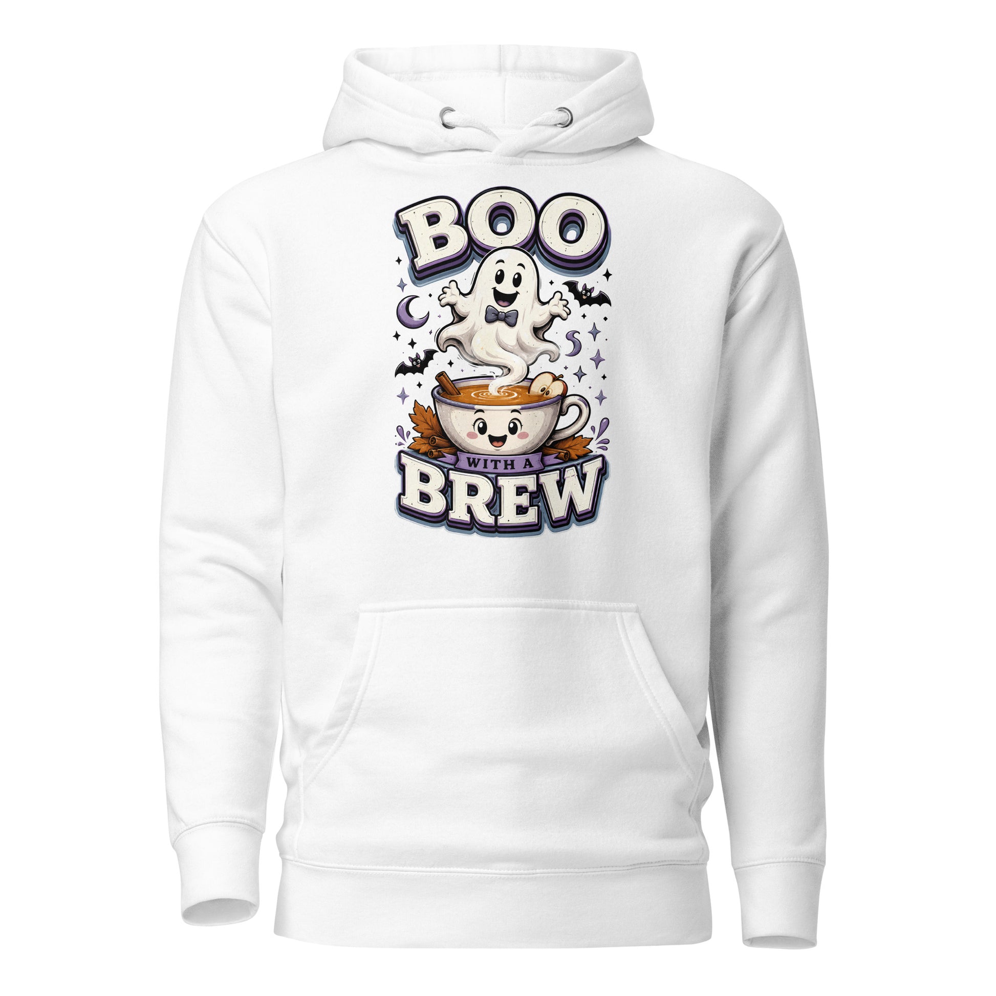 Boo With A Brew Cozy Horror Mystery Unisex Hoodie by printfluence.net