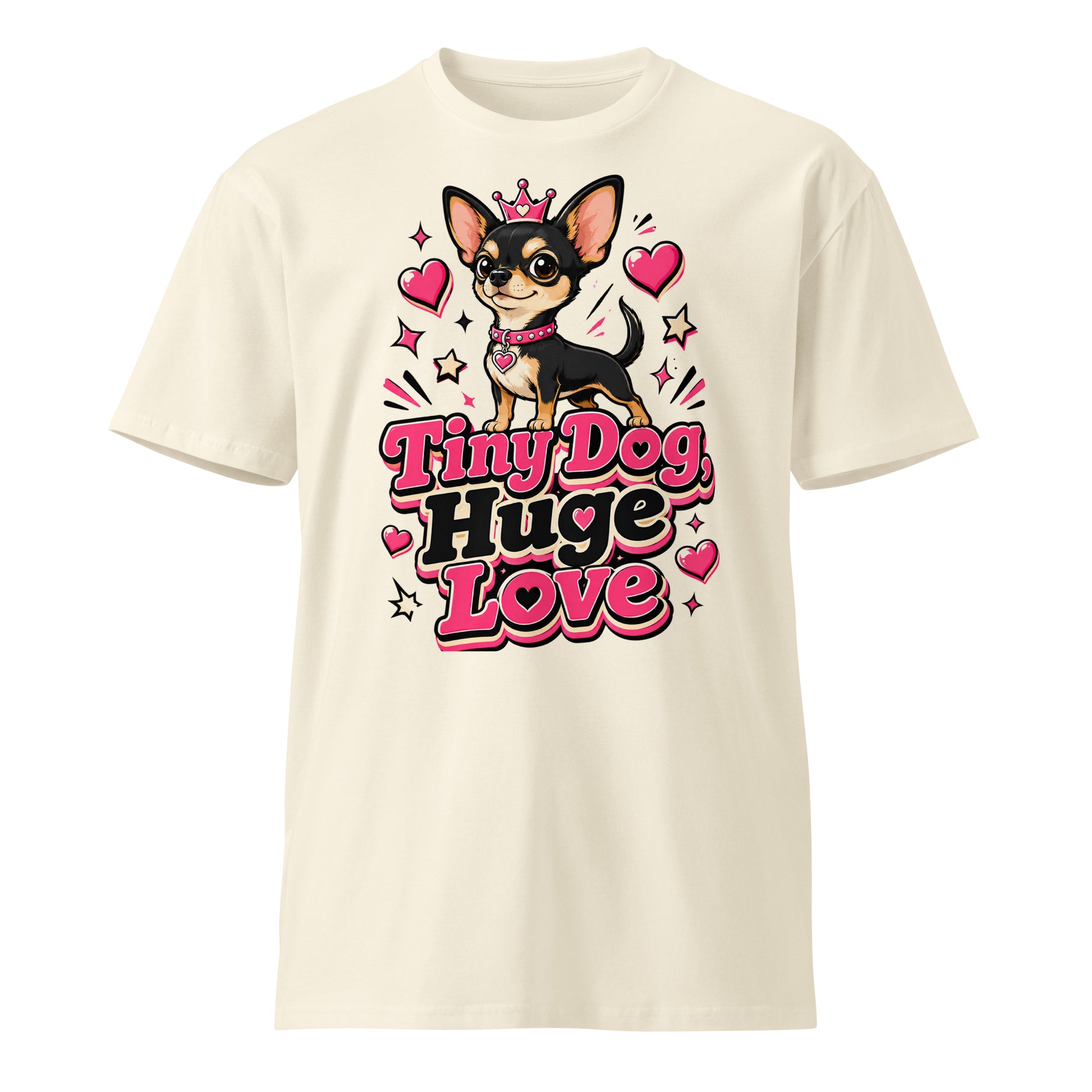 Elite Tiny Dog Huge Love - Premium Luxury Chihuahua Dog Lovers Premium T-shirt by printfluence.net
