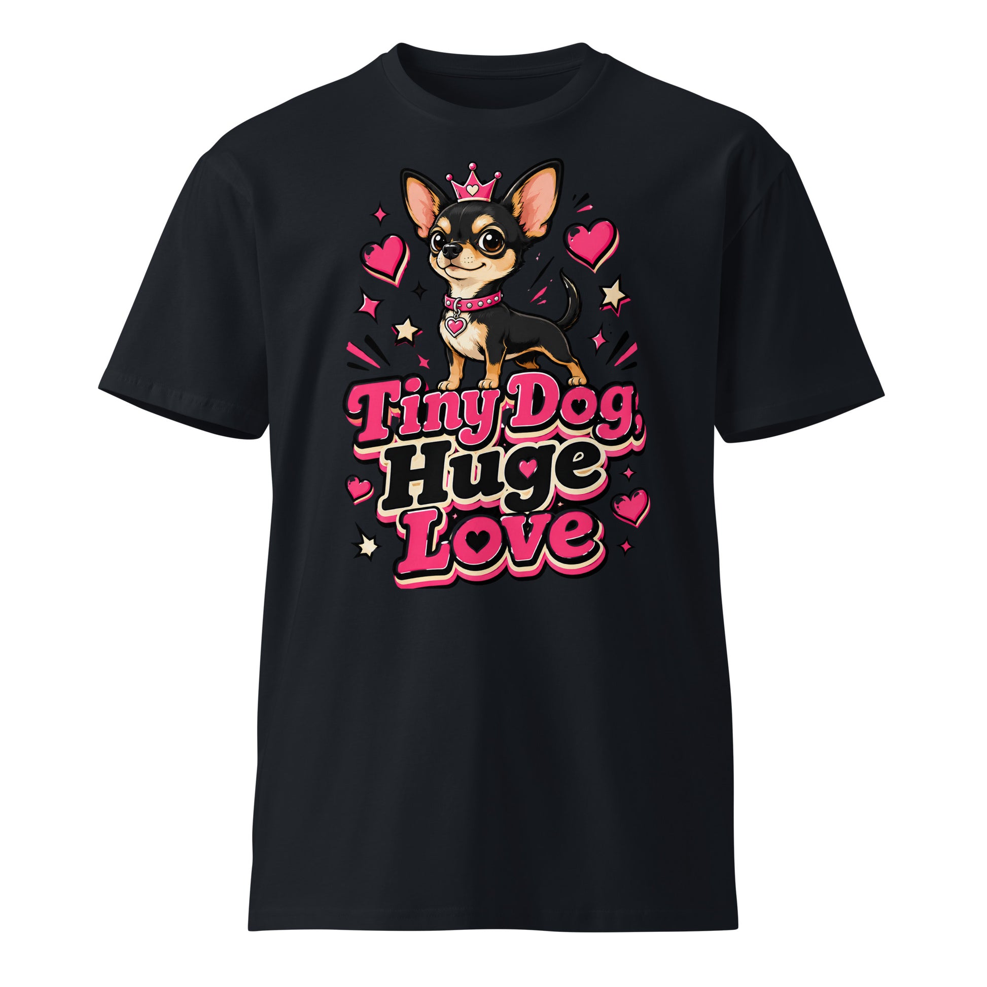 Elite Tiny Dog Huge Love - Premium Luxury Chihuahua Dog Lovers Premium T-shirt by printfluence.net