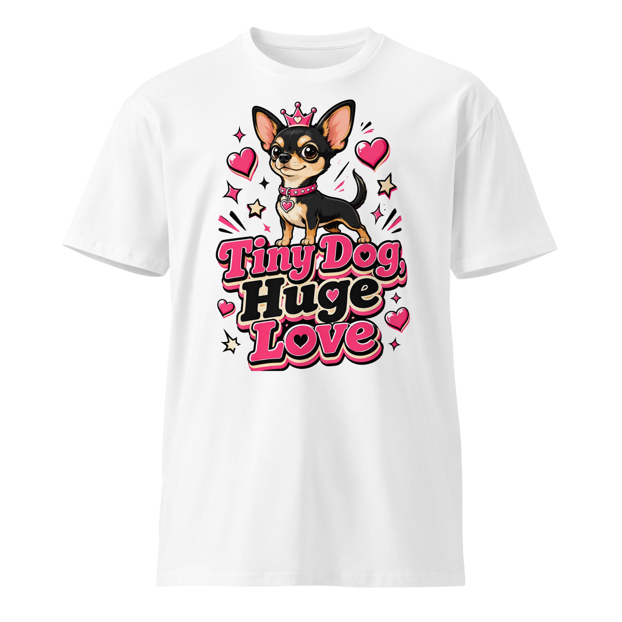 Elite Tiny Dog Huge Love - Premium Luxury Chihuahua Dog Lovers Premium T-shirt by printfluence.net