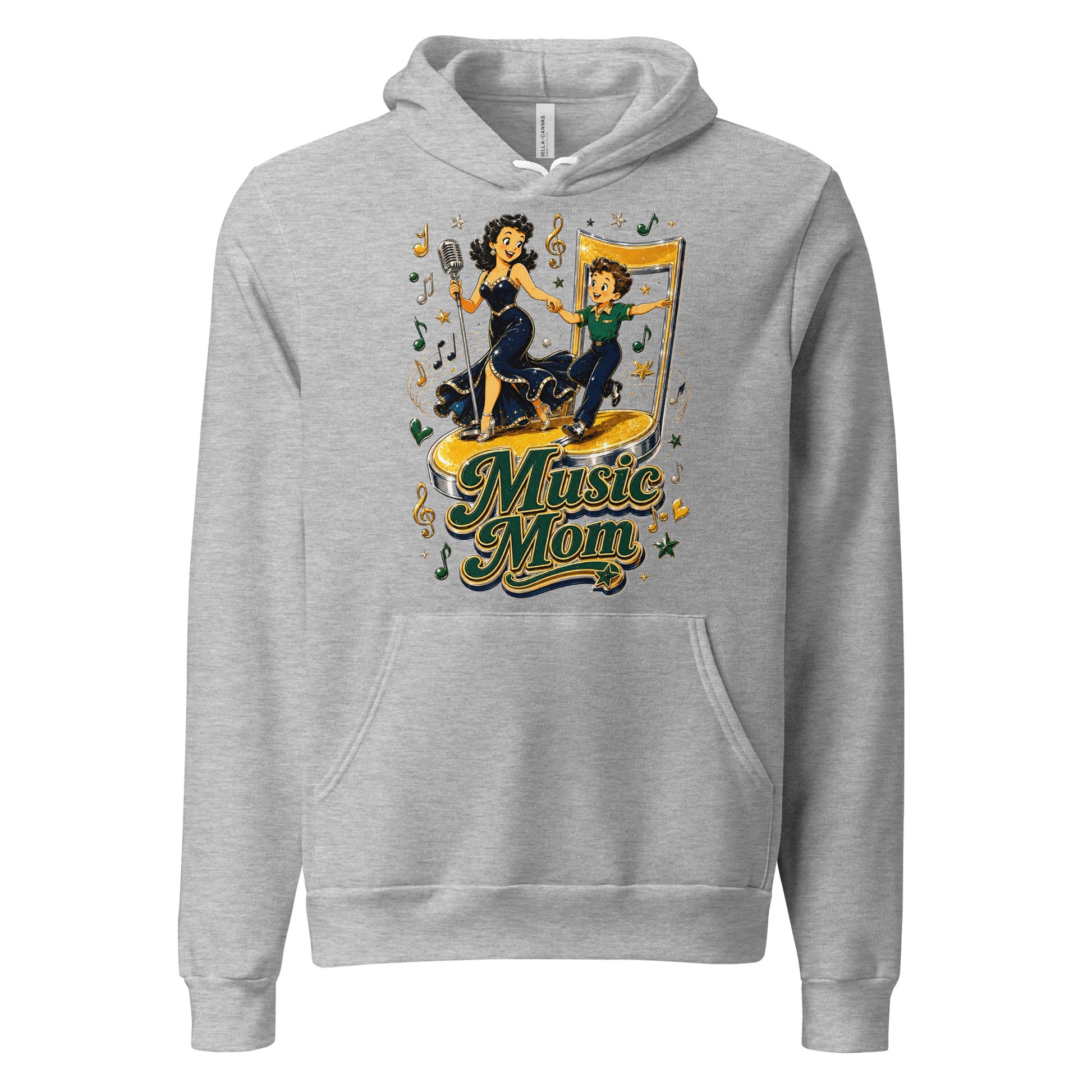 Elite Music Mom - Premium Mother's Day Luxury Retro Hoodie by printfluence.net