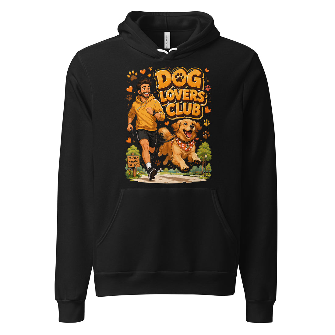 Elite Dog Lovers Club - Premium Luxury Golden Retriever Unisex Hoodie by printfluence.net