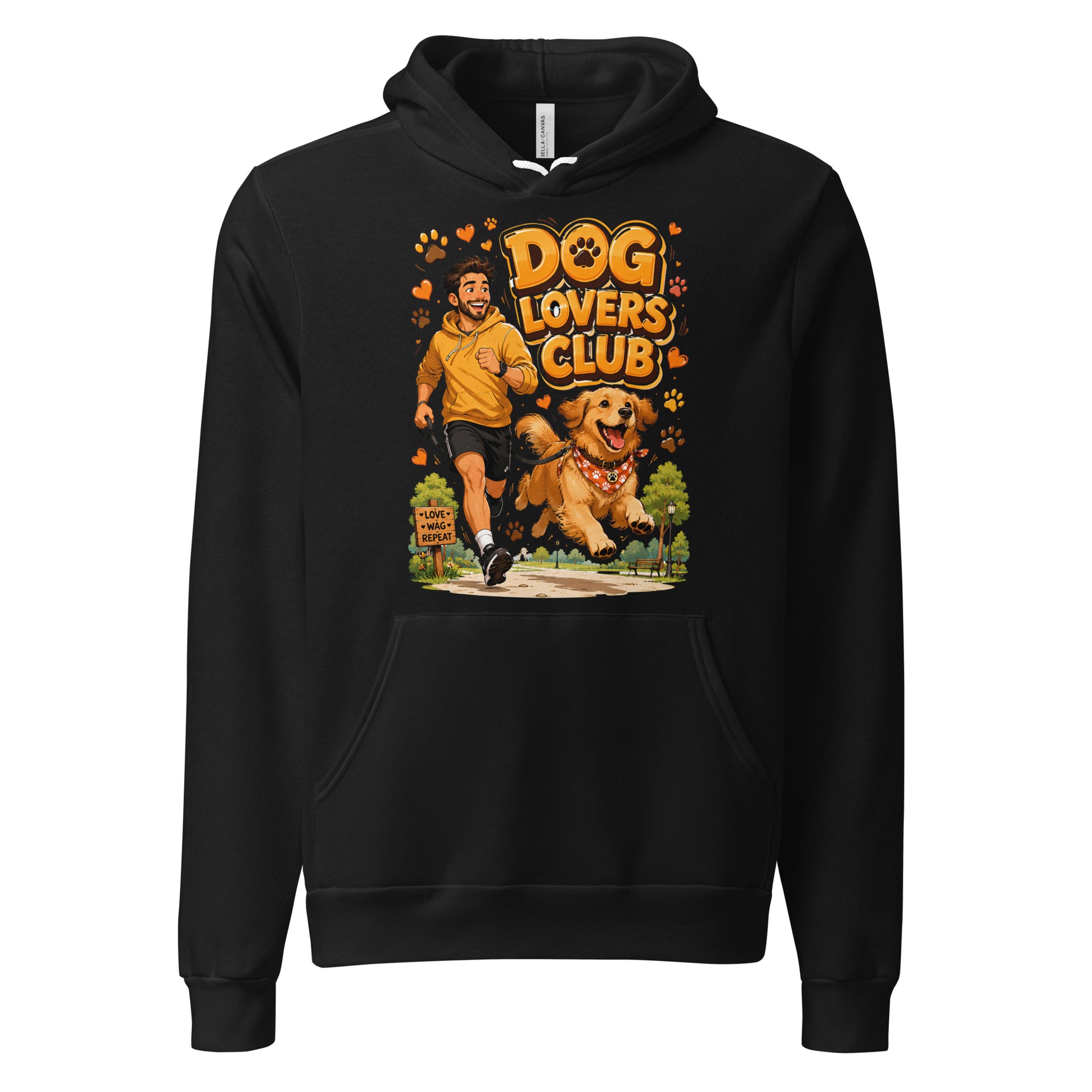 Elite Dog Lovers Club - Premium Luxury Golden Retriever Unisex Hoodie by printfluence.net