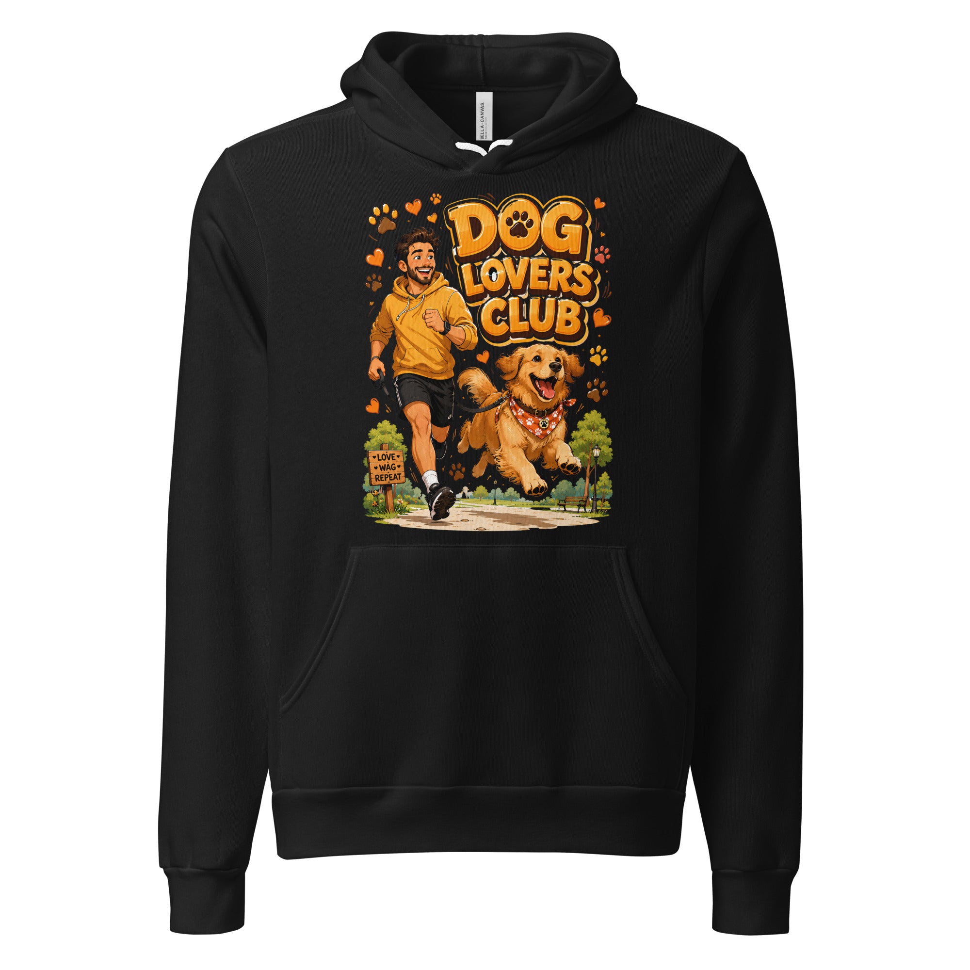 Elite Dog Lovers Club - Premium Luxury Golden Retriever Unisex Hoodie by printfluence.net