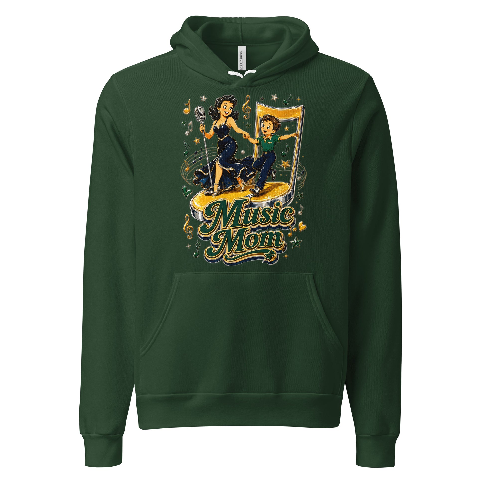 Elite Music Mom - Premium Mother's Day Luxury Retro Hoodie by printfluence.net