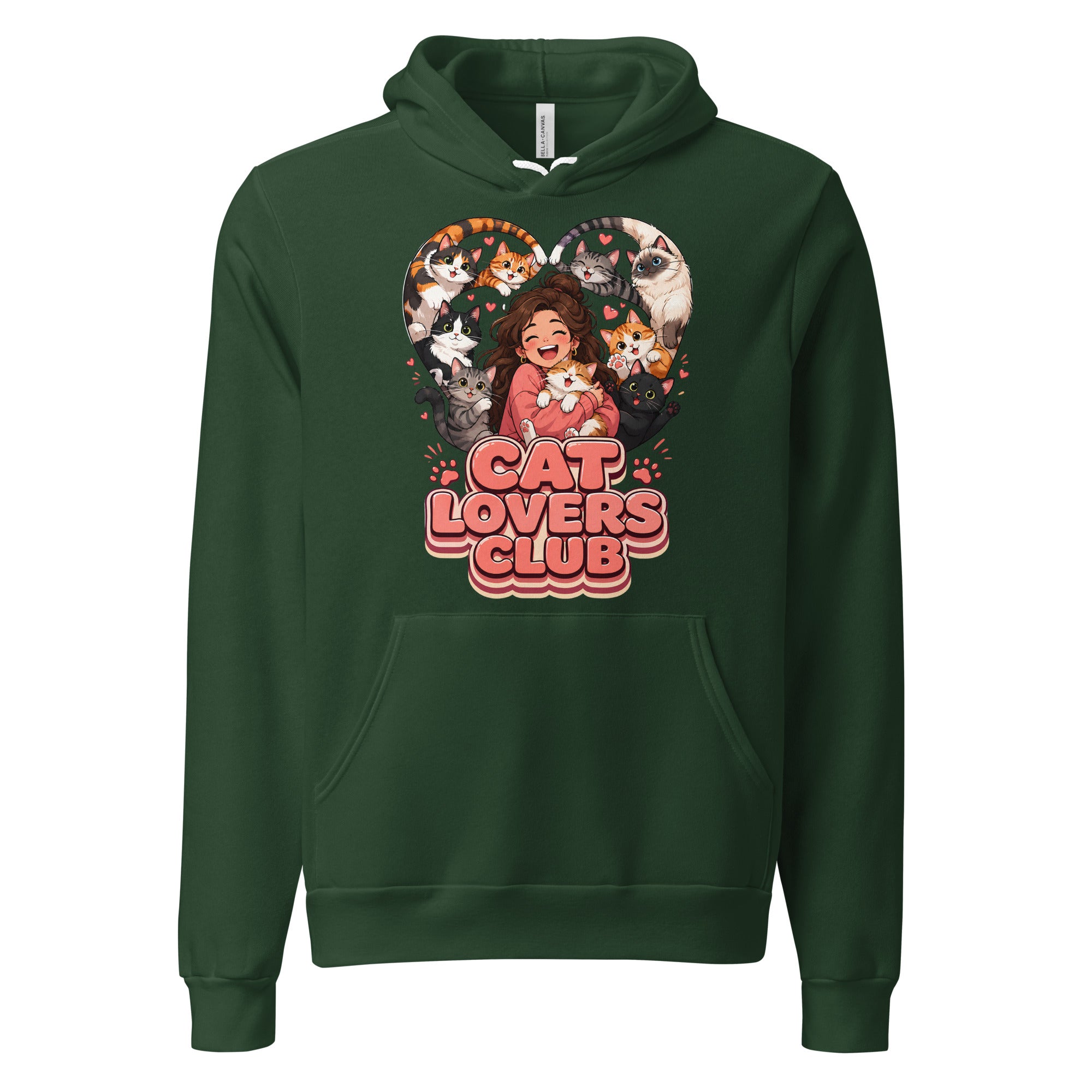 Elite Cat Lovers Club - Premium Luxury Hoodie for Cat Lovers by printfluence.net