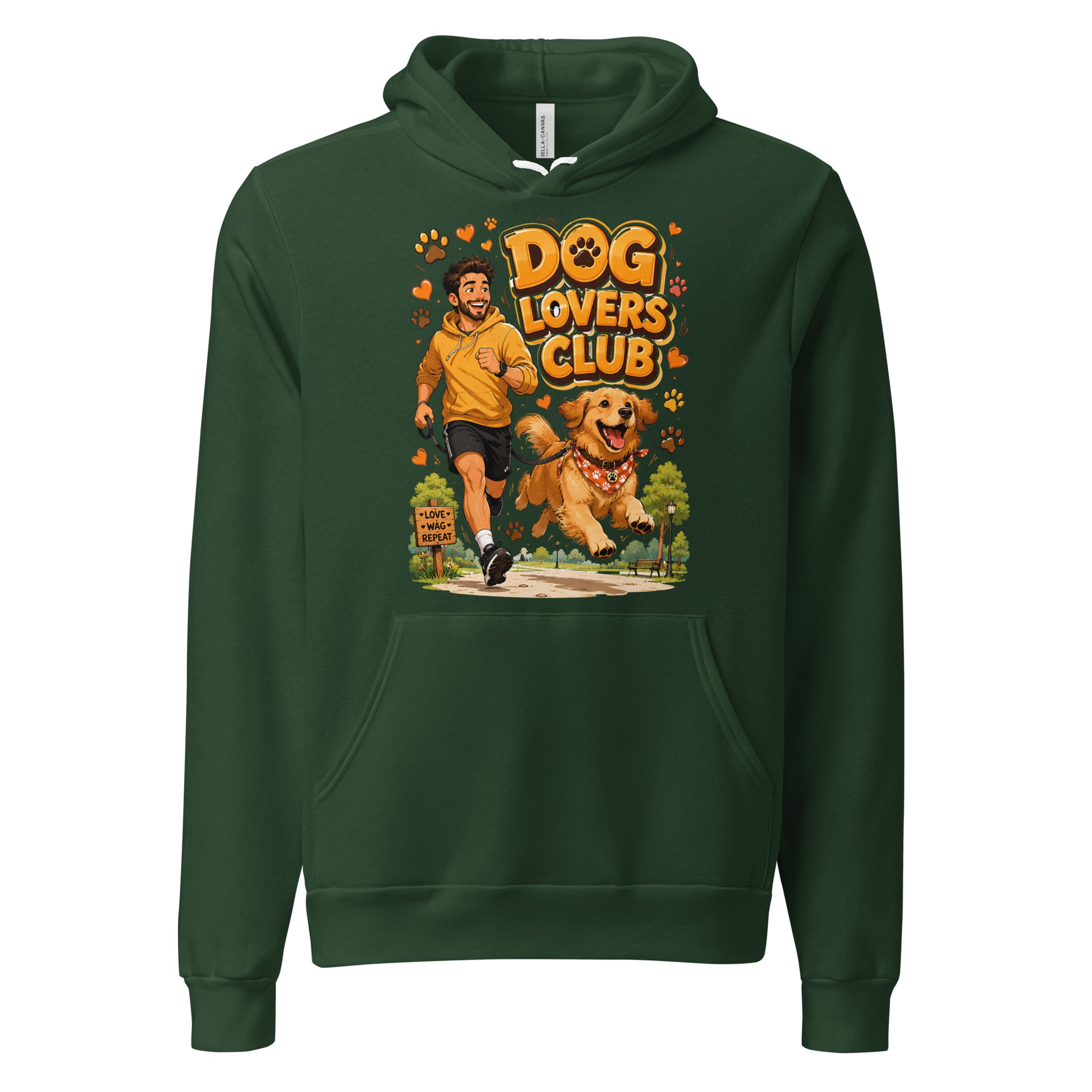 Elite Dog Lovers Club - Premium Luxury Golden Retriever Unisex Hoodie by printfluence.net