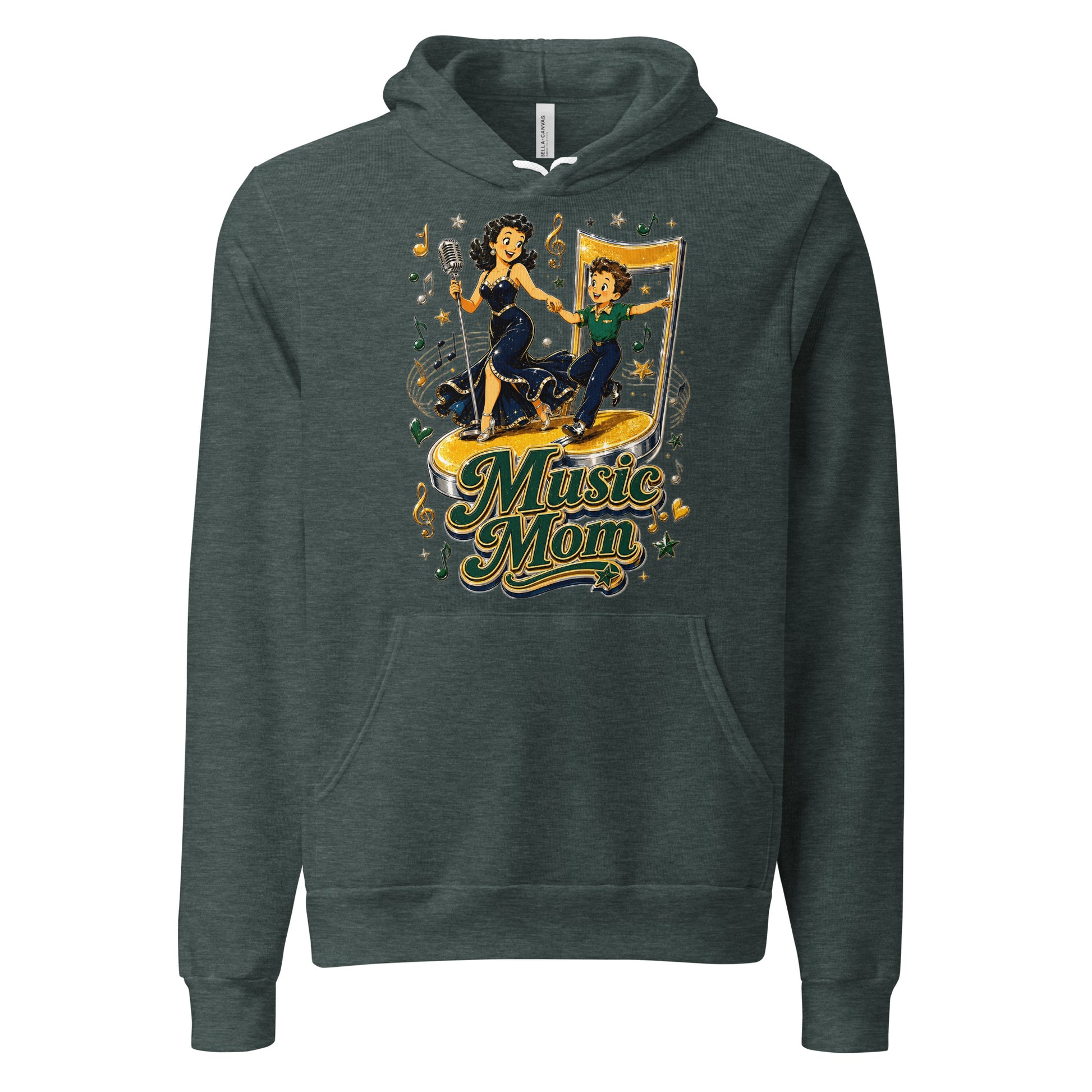 Elite Music Mom - Premium Mother's Day Luxury Retro Hoodie by printfluence.net