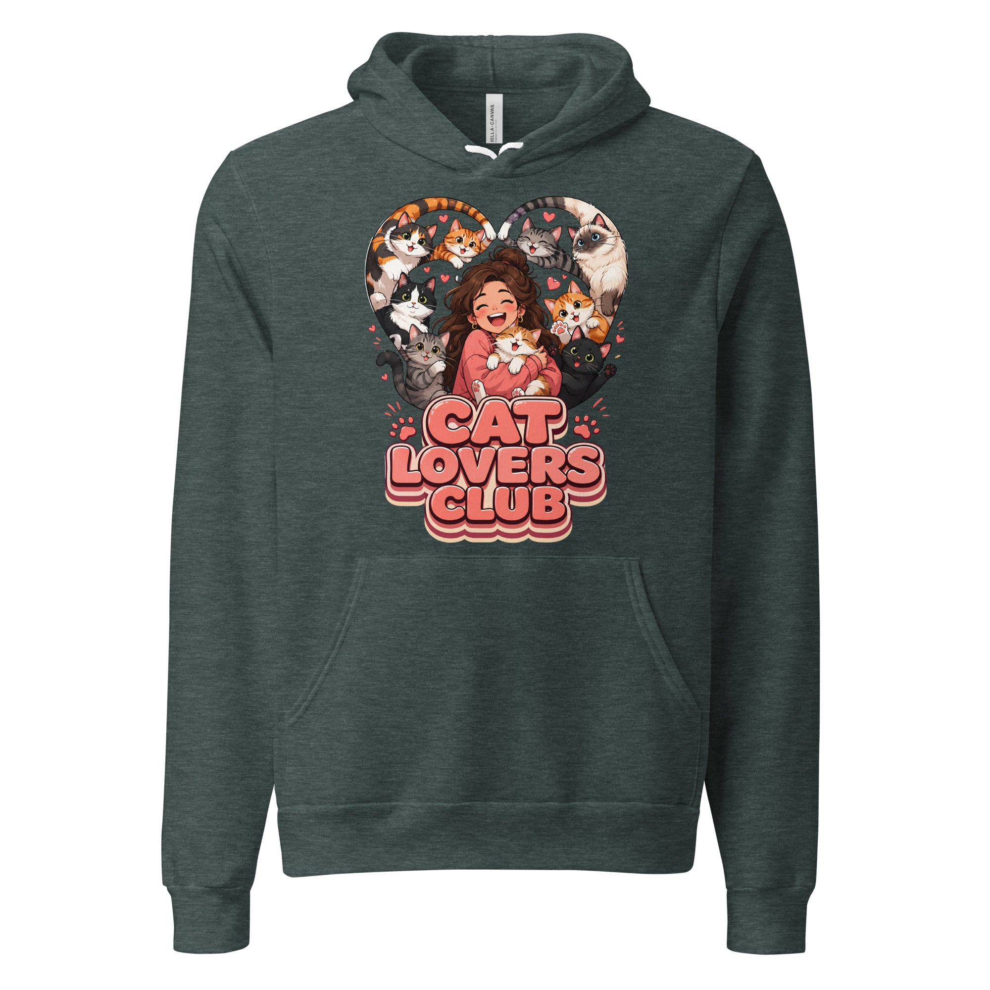 Elite Cat Lovers Club - Premium Luxury Hoodie for Cat Lovers by printfluence.net