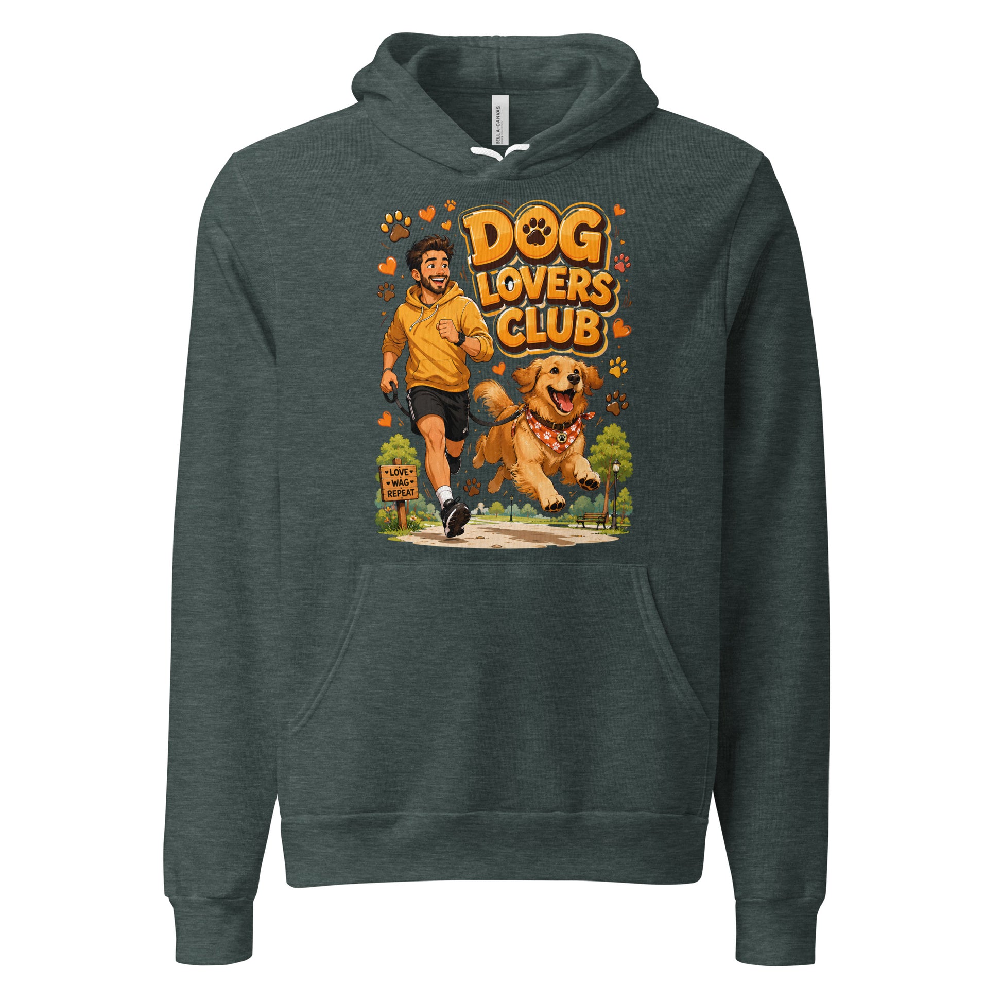 Elite Dog Lovers Club - Premium Luxury Golden Retriever Unisex Hoodie by printfluence.net
