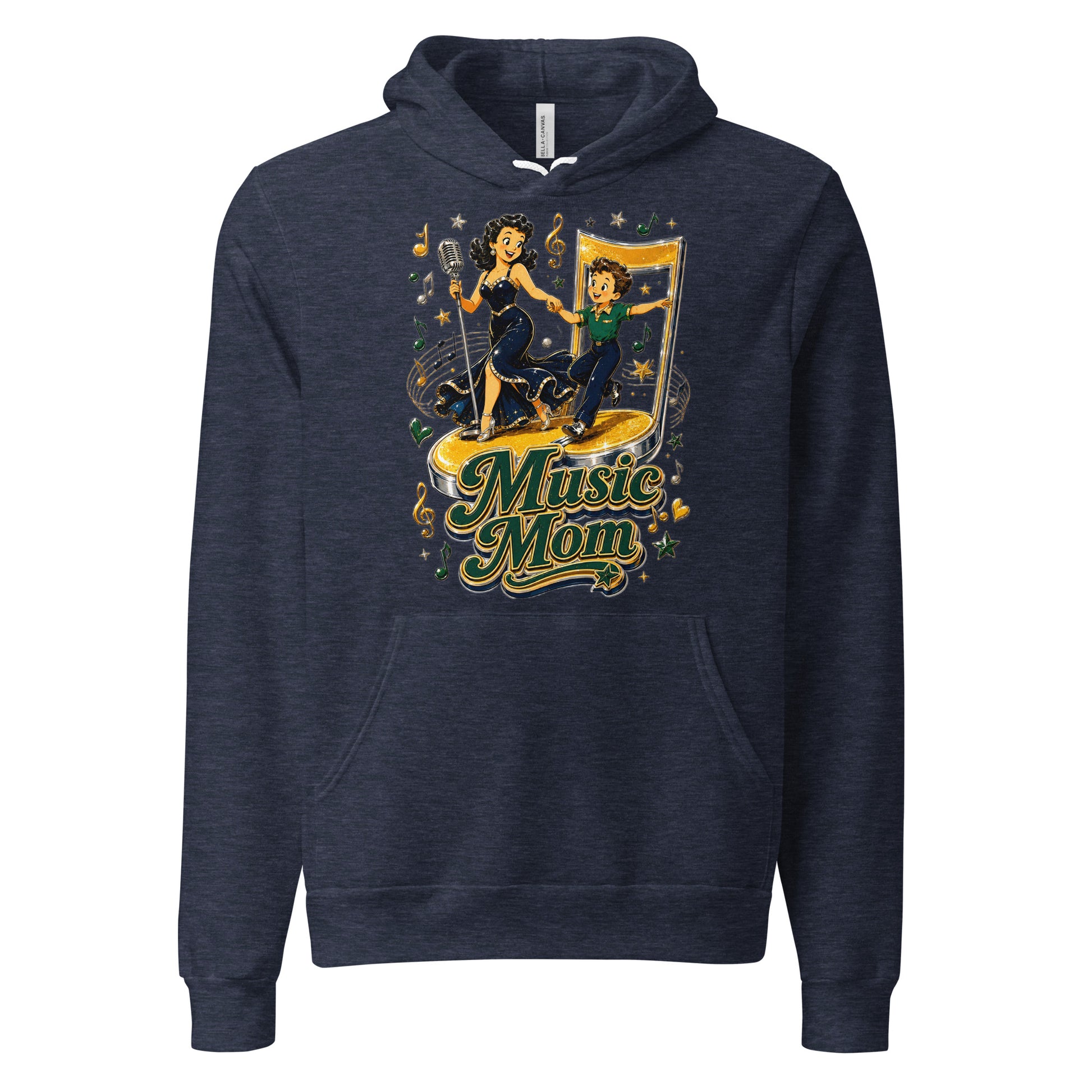 Elite Music Mom - Premium Mother's Day Luxury Retro Hoodie by printfluence.net