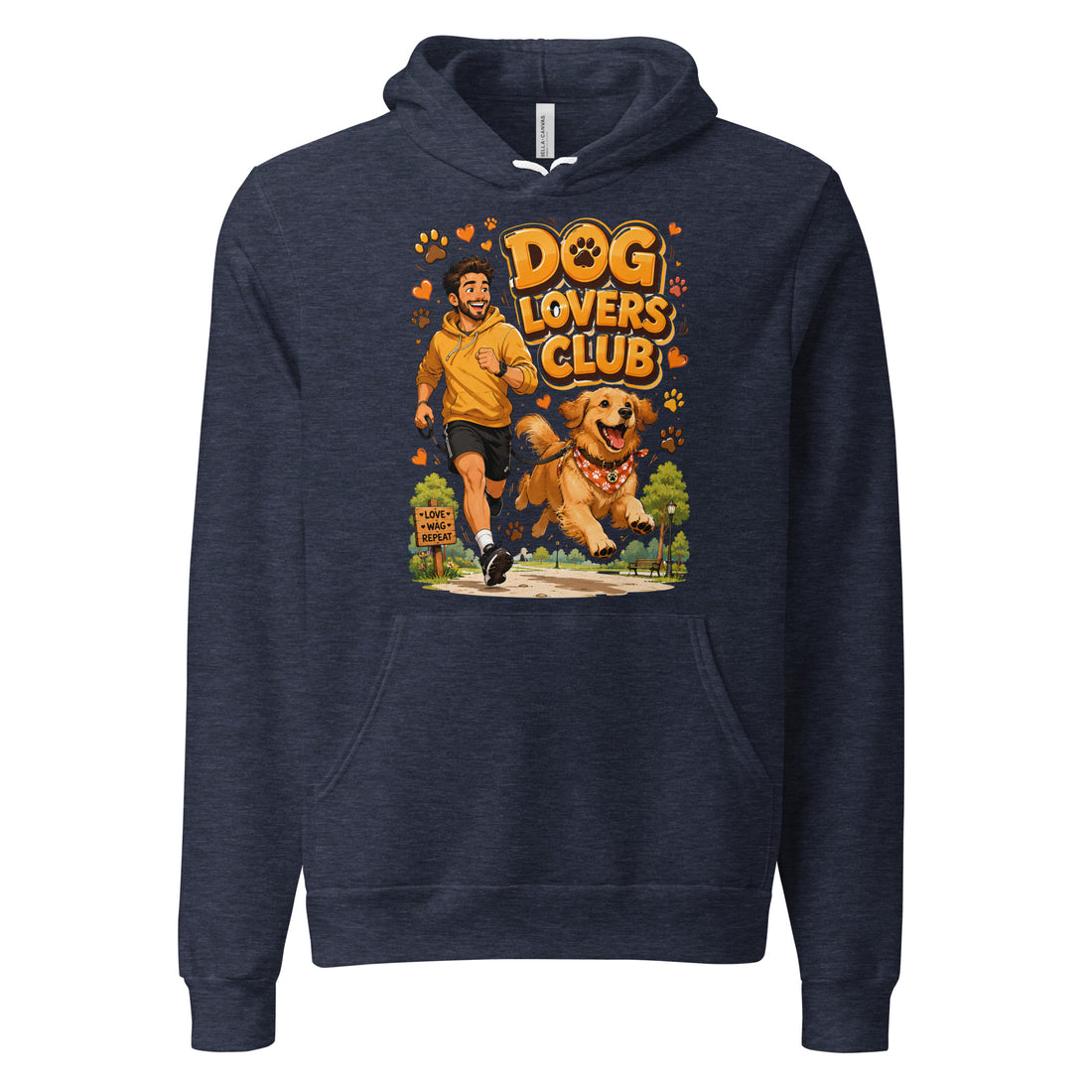Elite Dog Lovers Club - Premium Luxury Golden Retriever Unisex Hoodie by printfluence.net