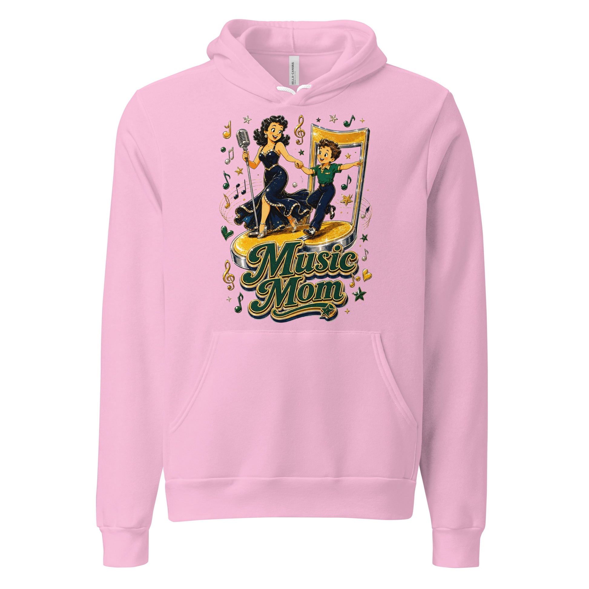 Elite Music Mom - Premium Mother's Day Luxury Retro Hoodie by printfluence.net