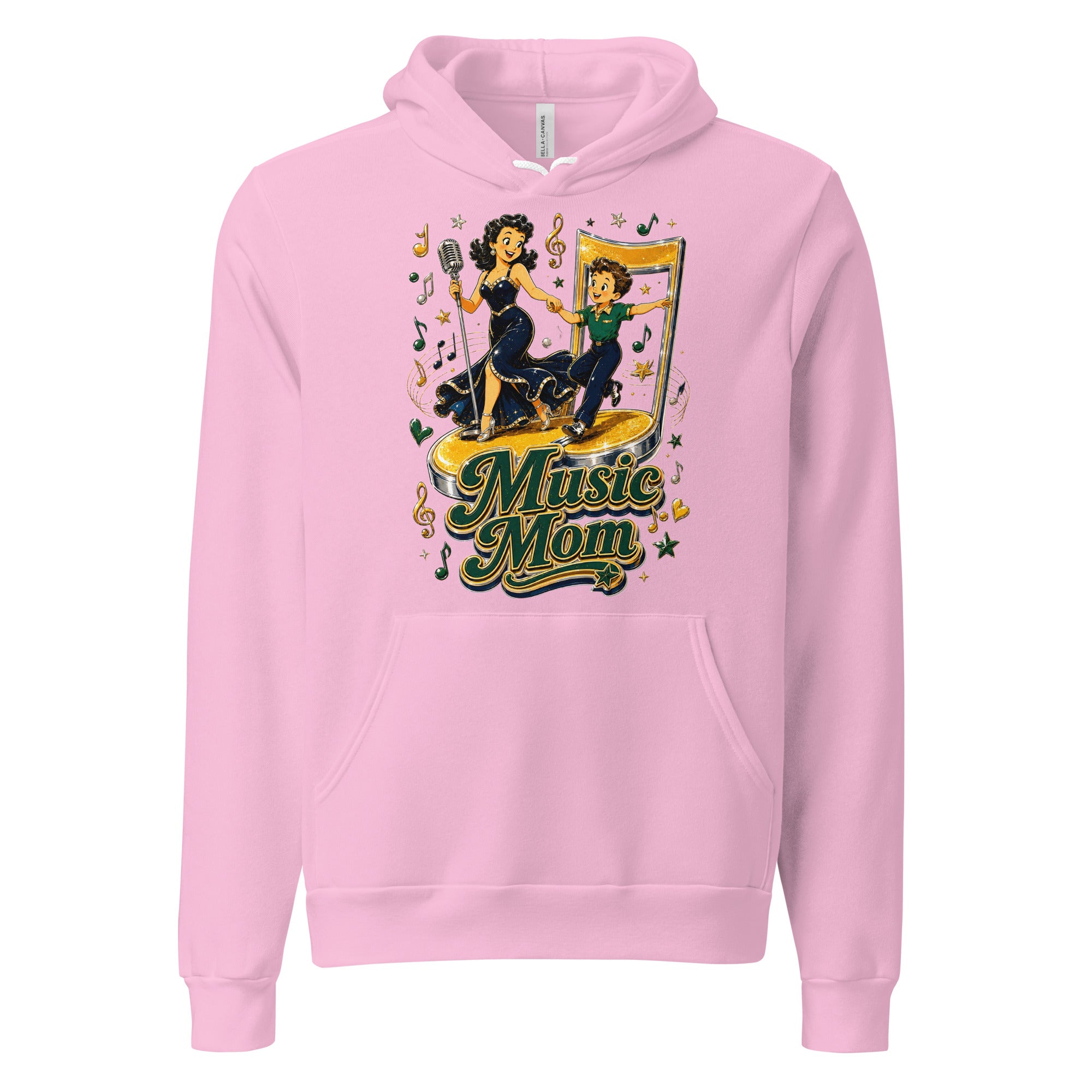 Elite Music Mom - Premium Mother's Day Luxury Retro Hoodie by printfluence.net