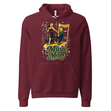 Elite Music Mom - Premium Mother's Day Luxury Retro Hoodie by printfluence.net