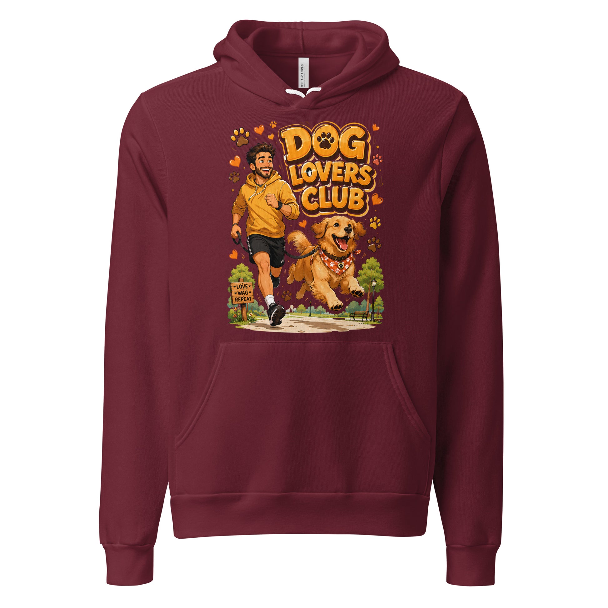 Elite Dog Lovers Club - Premium Luxury Golden Retriever Unisex Hoodie by printfluence.net