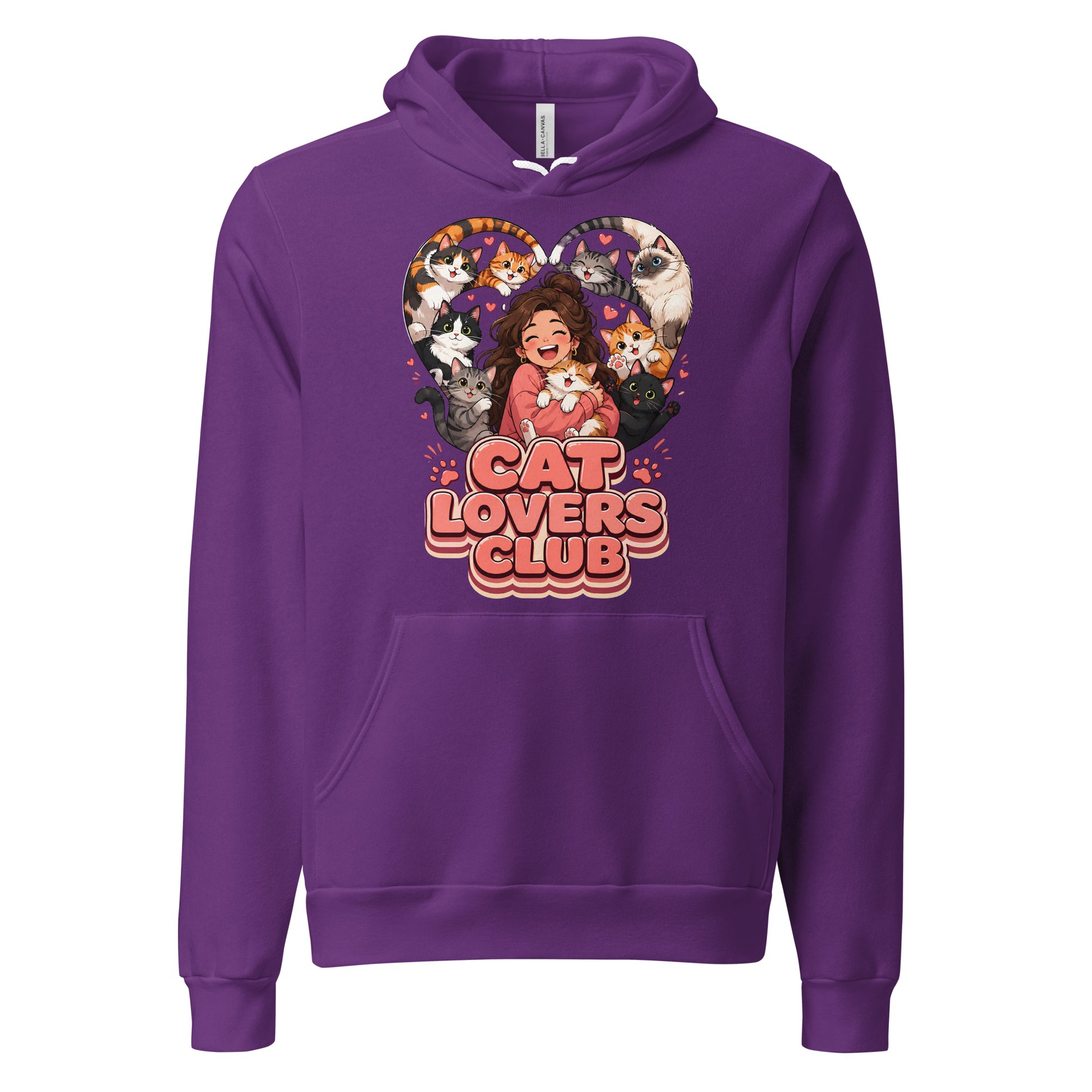 Elite Cat Lovers Club - Premium Luxury Hoodie for Cat Lovers by printfluence.net