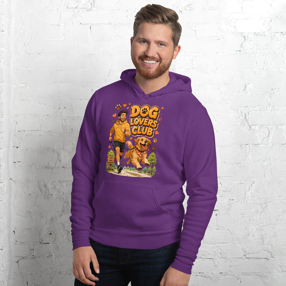 Elite Dog Lovers Club - Premium Luxury Golden Retriever Unisex Hoodie by printfluence.net