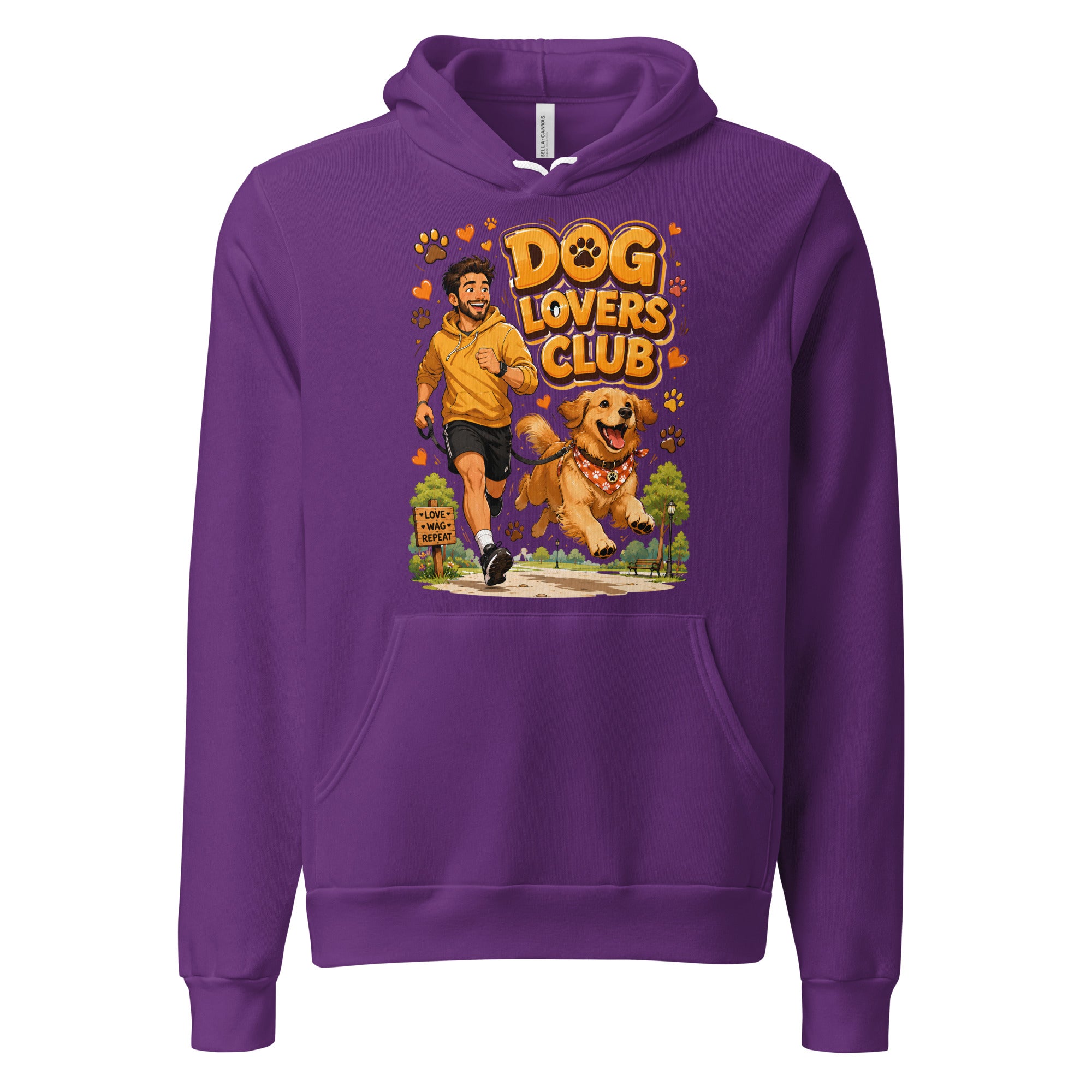 Elite Dog Lovers Club - Premium Luxury Golden Retriever Unisex Hoodie by printfluence.net