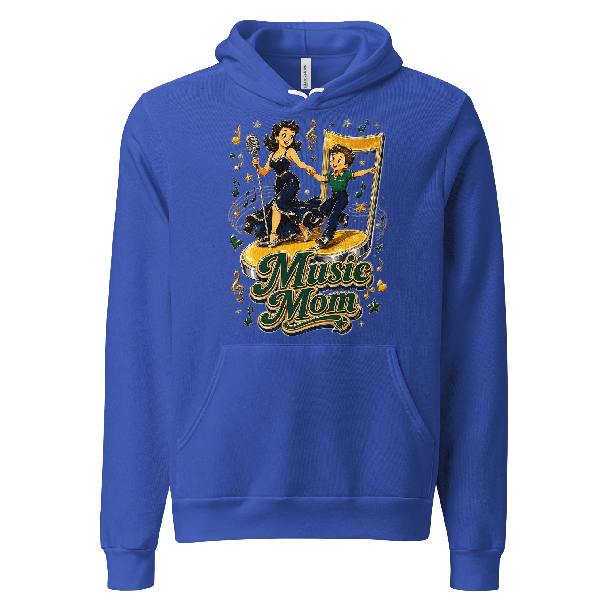 Elite Music Mom - Premium Mother's Day Luxury Retro Hoodie by printfluence.net