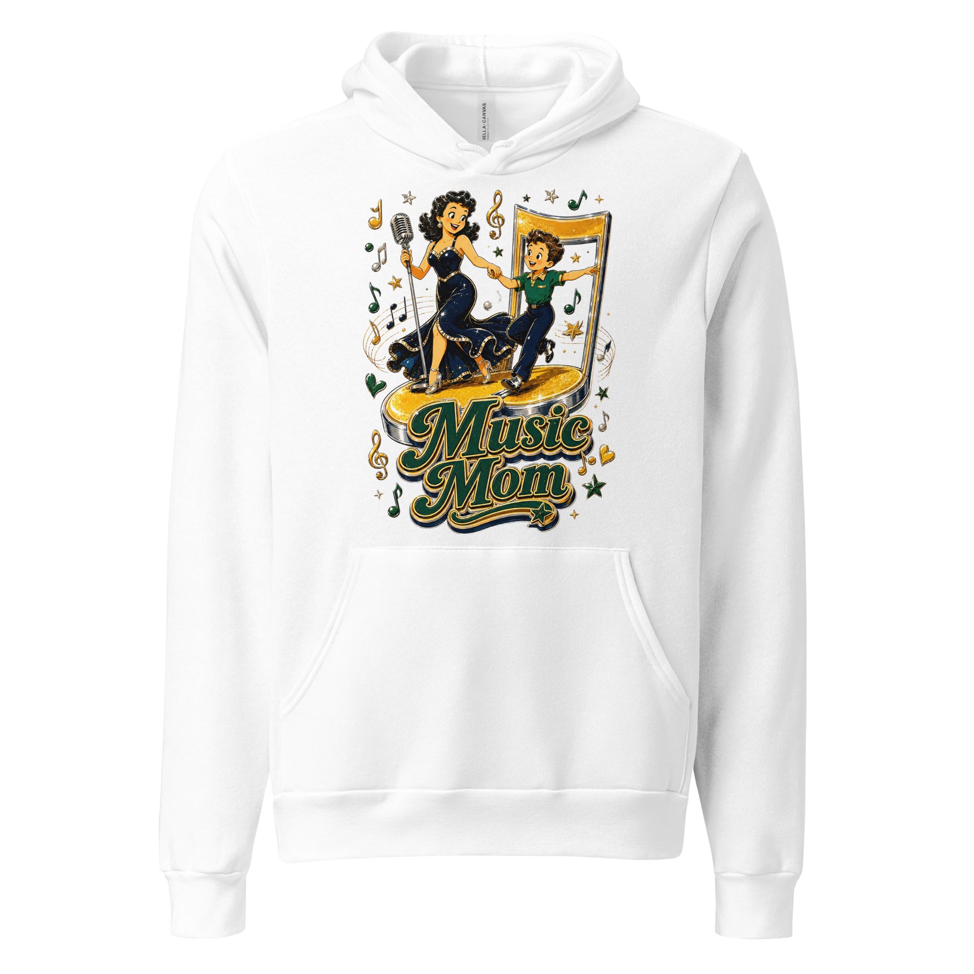 Elite Music Mom - Premium Mother's Day Luxury Retro Hoodie by printfluence.net