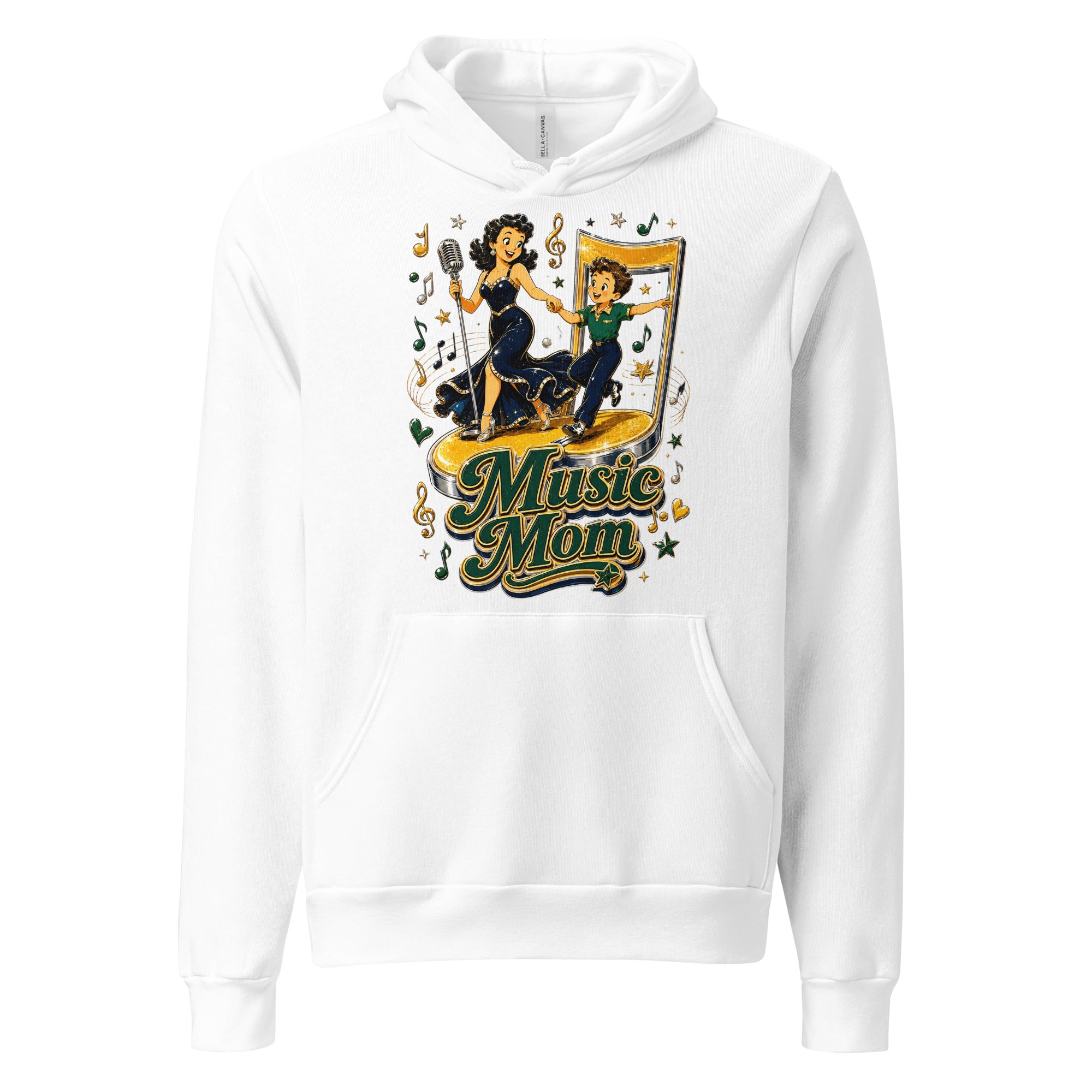Elite Music Mom - Premium Mother's Day Luxury Retro Hoodie by printfluence.net