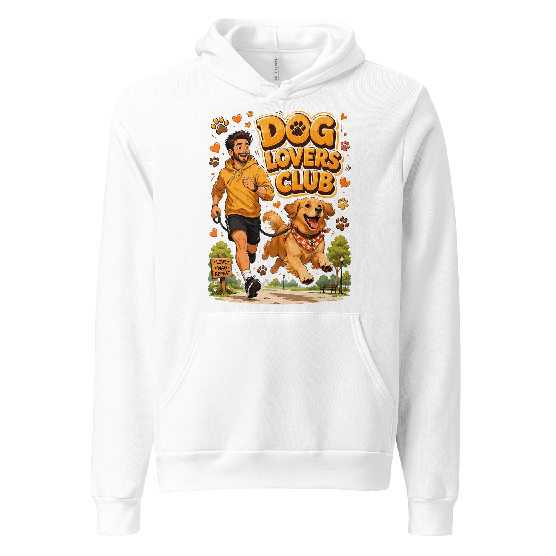 Elite Dog Lovers Club - Premium Luxury Golden Retriever Unisex Hoodie by printfluence.net