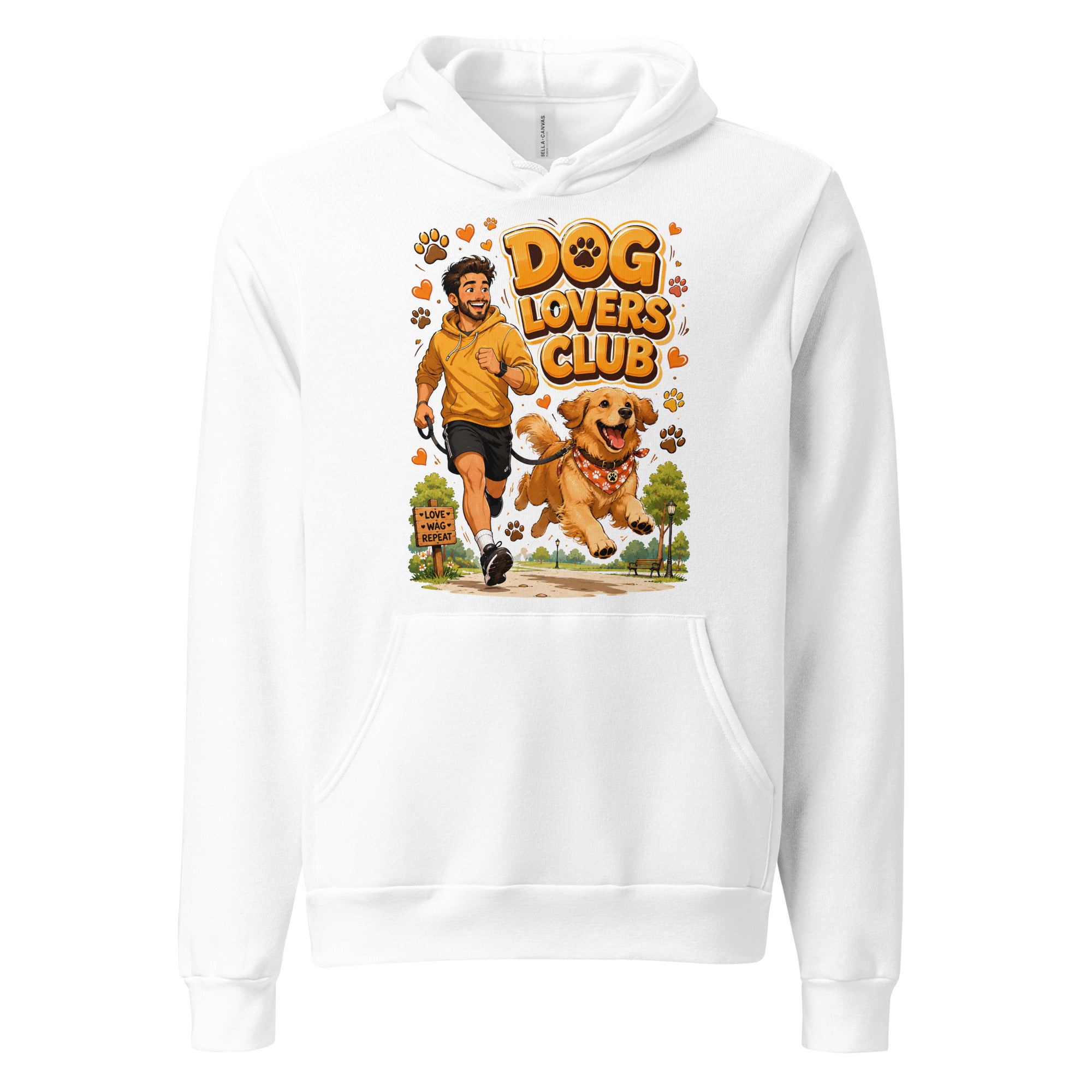Elite Dog Lovers Club - Premium Luxury Golden Retriever Unisex Hoodie by printfluence.net
