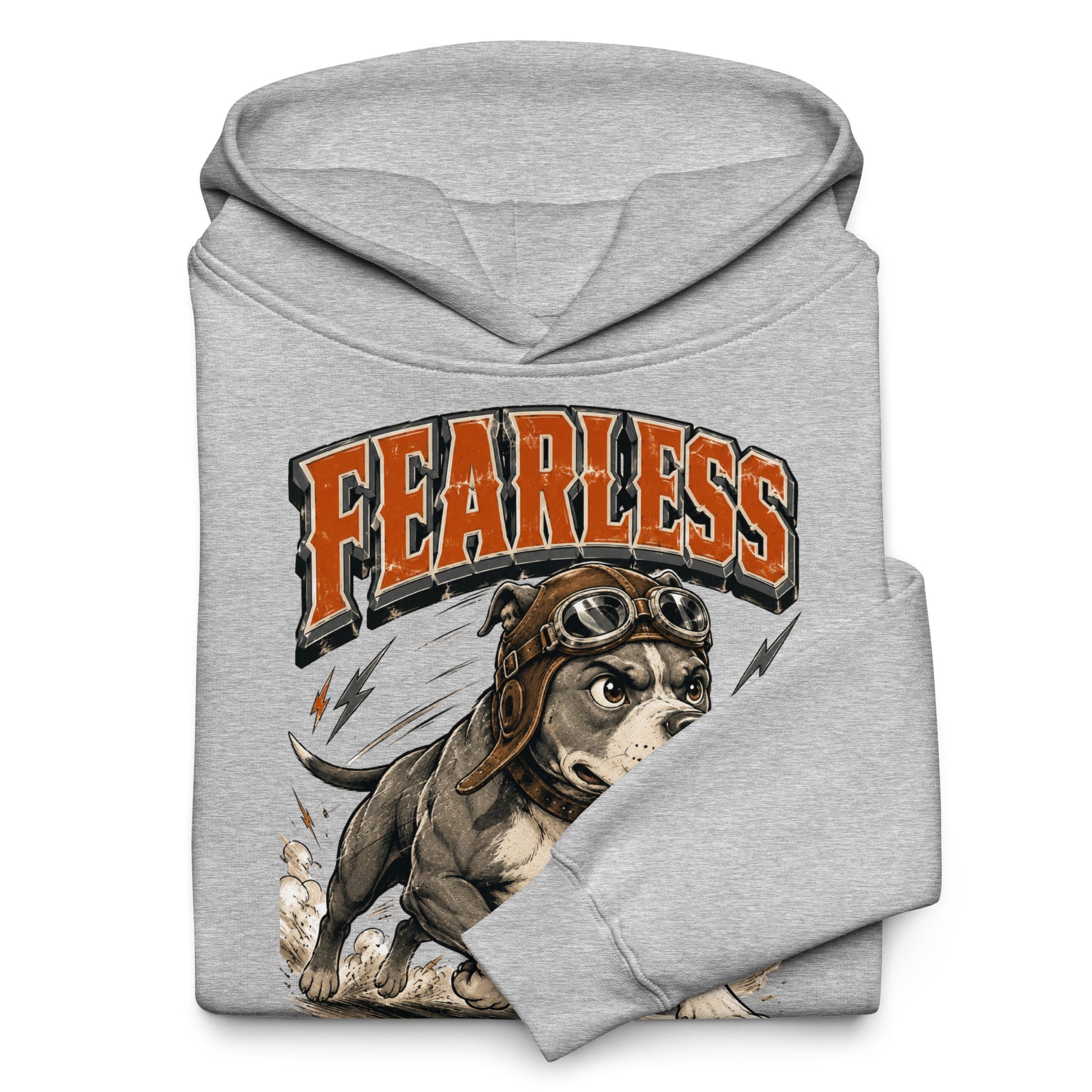 Pitbull Lovers Unisex Oversized Hoodie Fearless by printfluence.net