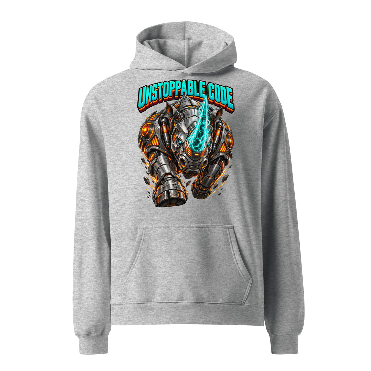 Cyberpunk Animals Lovers | Unisex Oversized Hoodie — UNSTOPPABLE CODE by printfluence