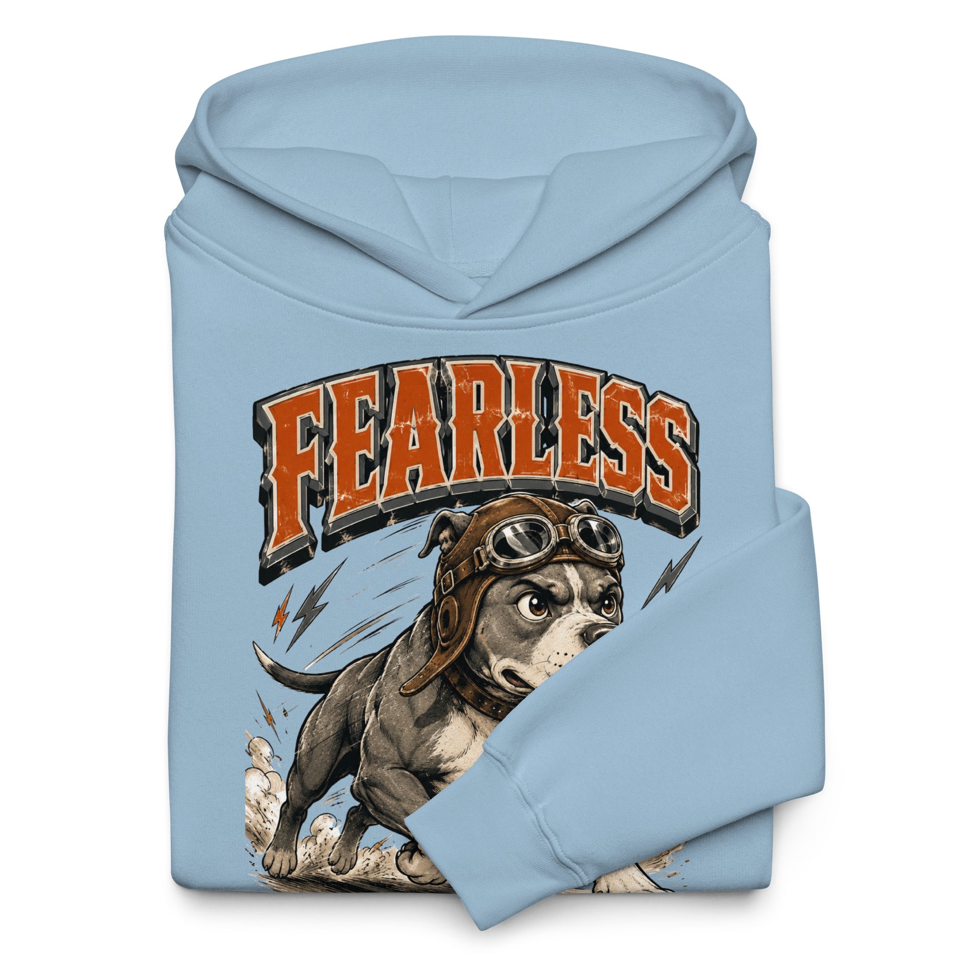 Pitbull Lovers Unisex Oversized Hoodie Fearless by printfluence.net
