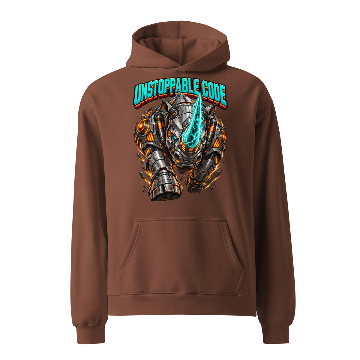 Cyberpunk Animals Lovers | Unisex Oversized Hoodie — UNSTOPPABLE CODE by printfluence