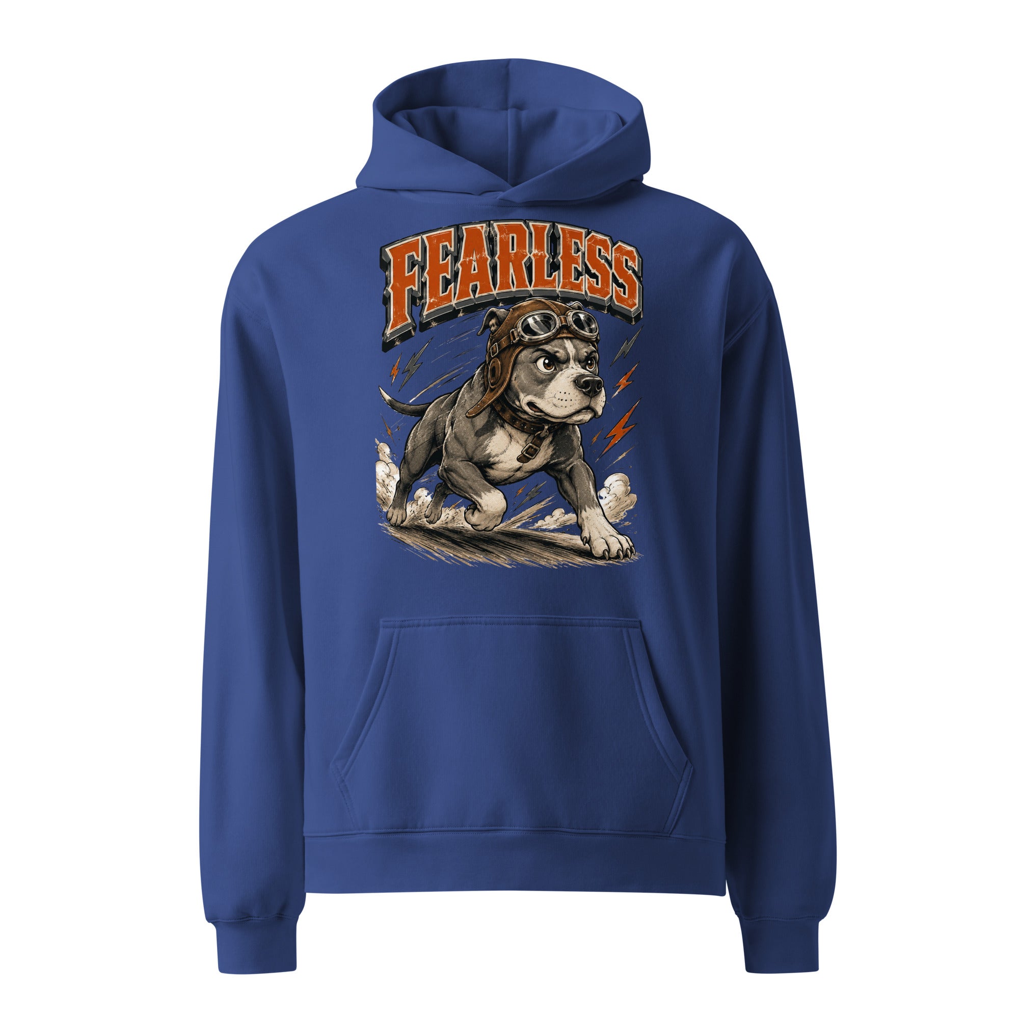 Pitbull Lovers Unisex Oversized Hoodie Fearless by printfluence.net
