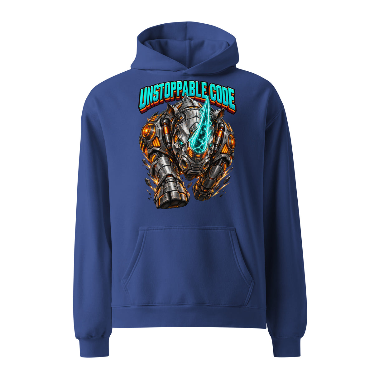 Cyberpunk Animals Lovers | Unisex Oversized Hoodie — UNSTOPPABLE CODE by printfluence