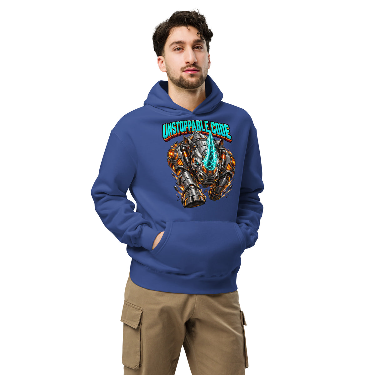 Cyberpunk Animals Lovers | Unisex Oversized Hoodie — UNSTOPPABLE CODE by printfluence