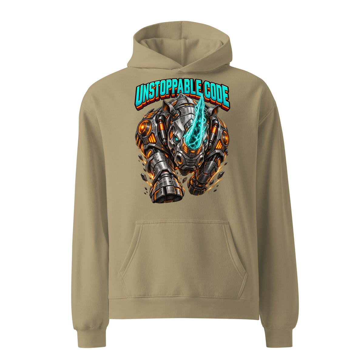 Cyberpunk Animals Lovers | Unisex Oversized Hoodie — UNSTOPPABLE CODE by printfluence