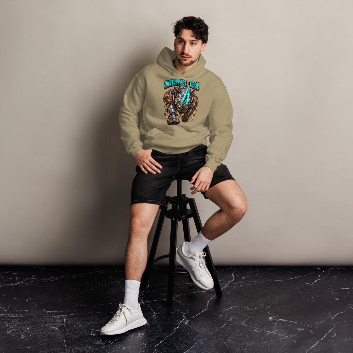 Cyberpunk Animals Lovers | Unisex Oversized Hoodie — UNSTOPPABLE CODE by printfluence