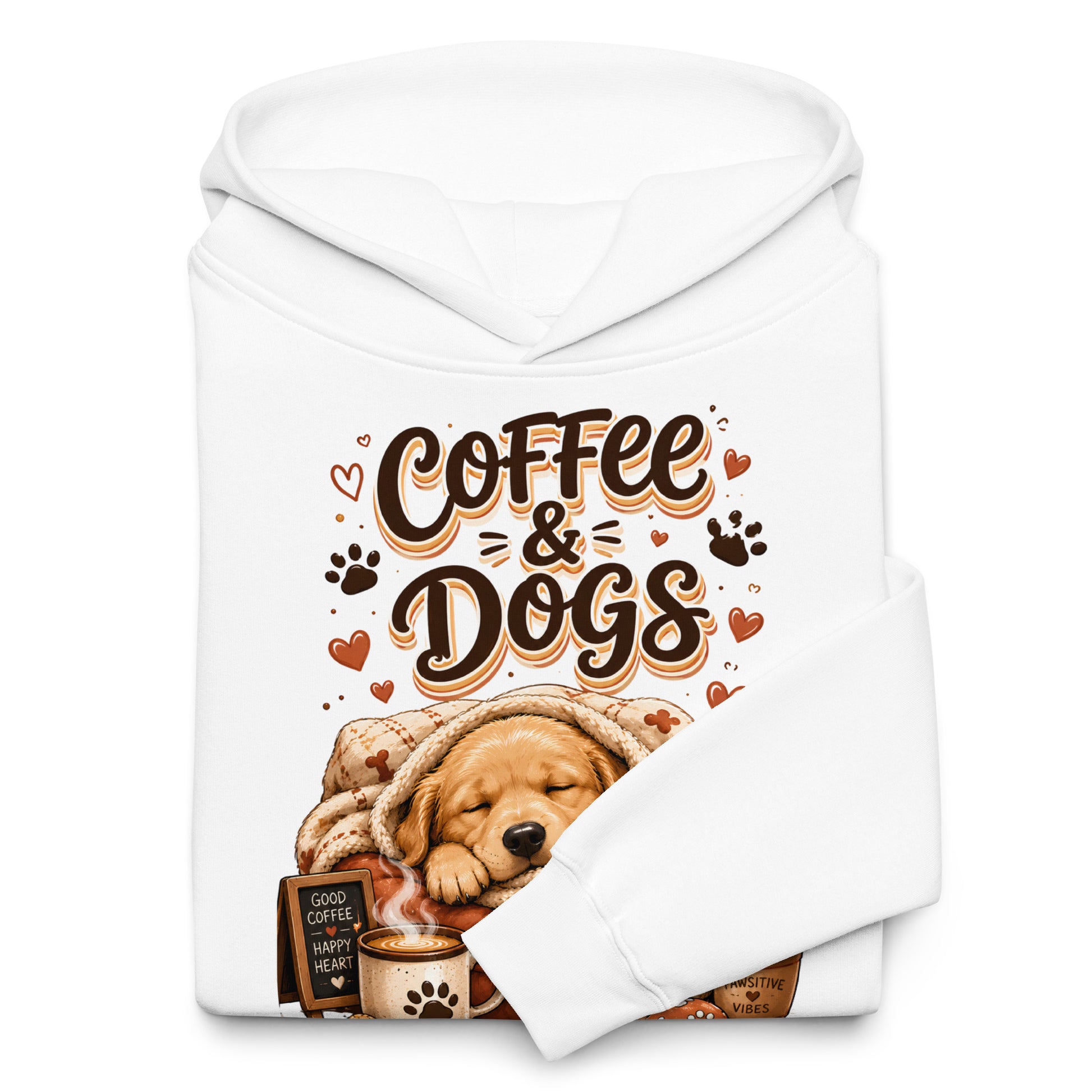 Elite Coffee And Dogs - Premium Luxury Golden Retriever Dog Lovers Oversized Hoodie by printfluence.net