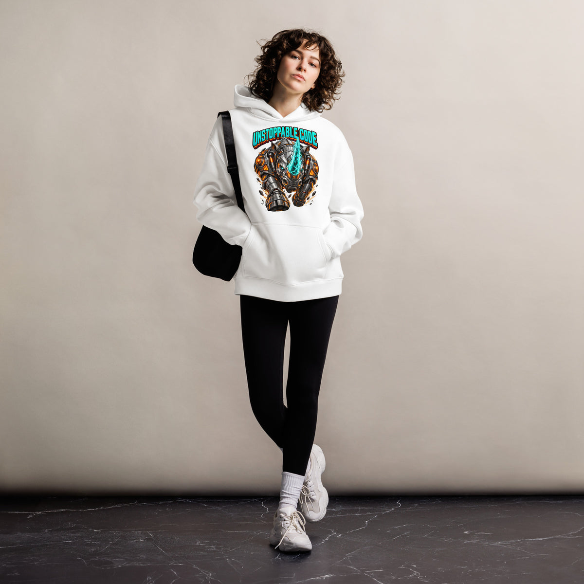 Cyberpunk Animals Lovers | Unisex Oversized Hoodie — UNSTOPPABLE CODE by printfluence