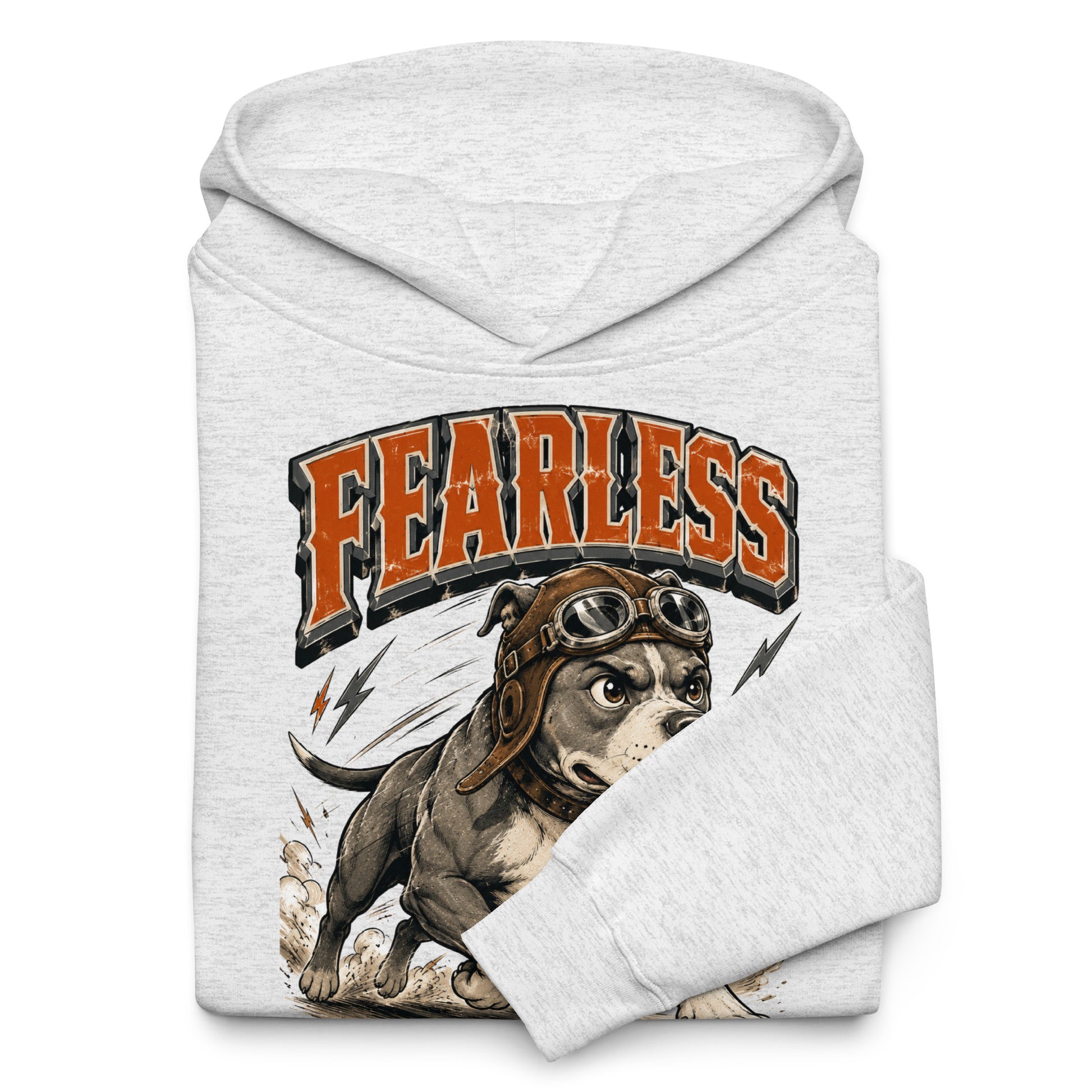 Pitbull Lovers Unisex Oversized Hoodie Fearless by printfluence.net