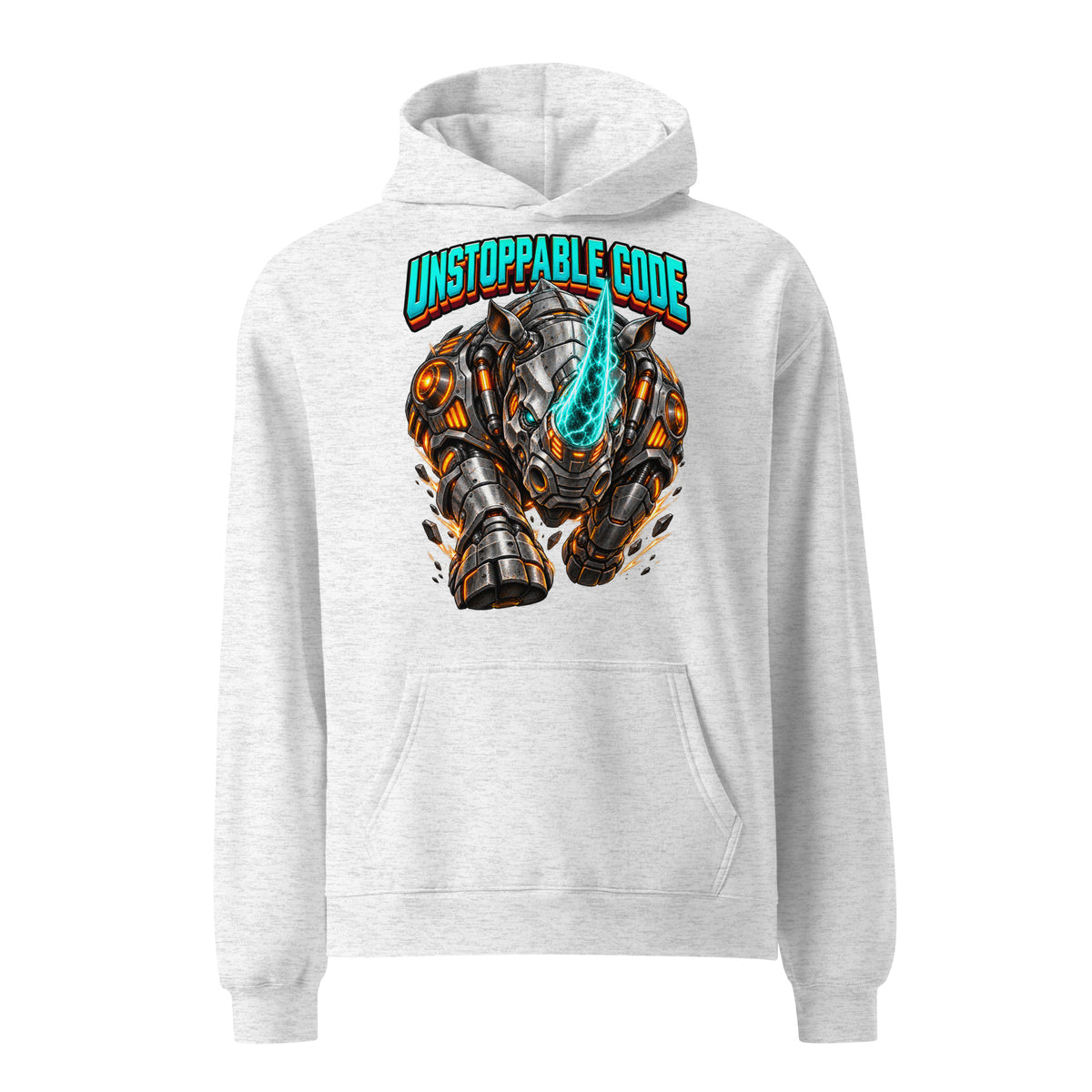 Cyberpunk Animals Lovers | Unisex Oversized Hoodie — UNSTOPPABLE CODE by printfluence
