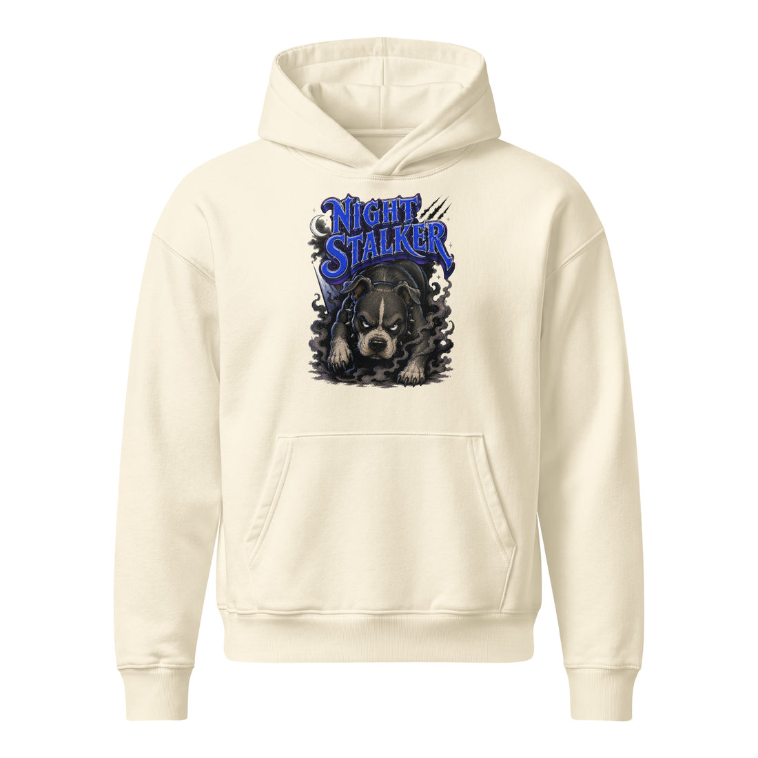Pitbull Lovers | Unisex Relaxed Mid-Weight Hooded Sweatshirt - Night Stalker by printfluence.net
