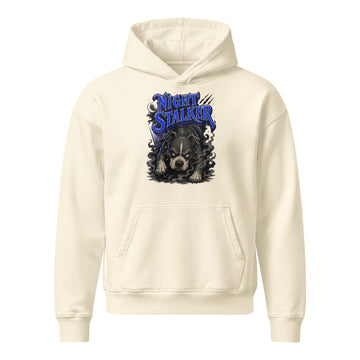 Pitbull Lovers | Unisex Relaxed Mid-Weight Hooded Sweatshirt - Night Stalker by printfluence.net