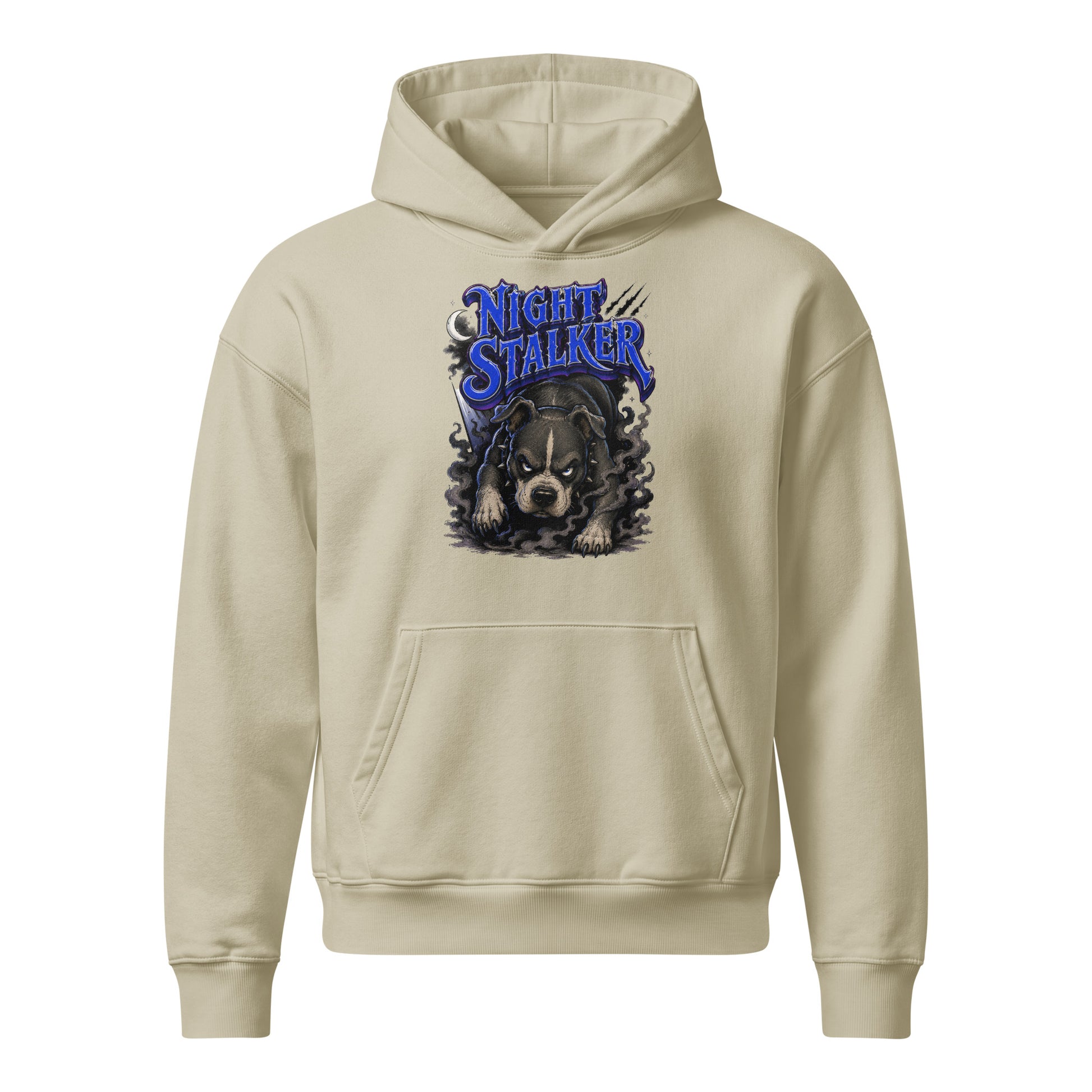 Pitbull Lovers | Unisex Relaxed Mid-Weight Hooded Sweatshirt - Night Stalker by printfluence.net