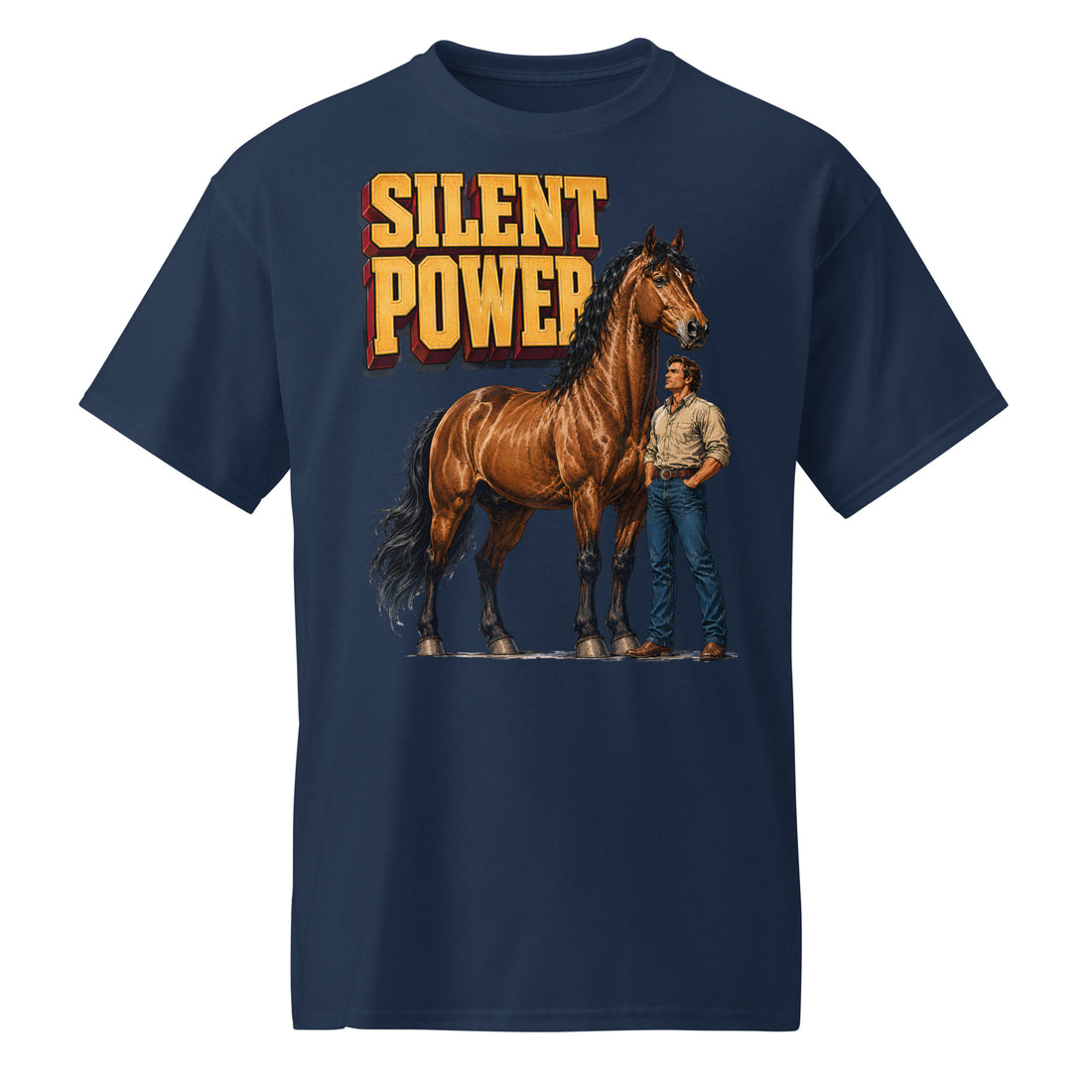 Silent Power DryBlend T-Shirt - Horse Lovers Edition T-7 by printfluence.net