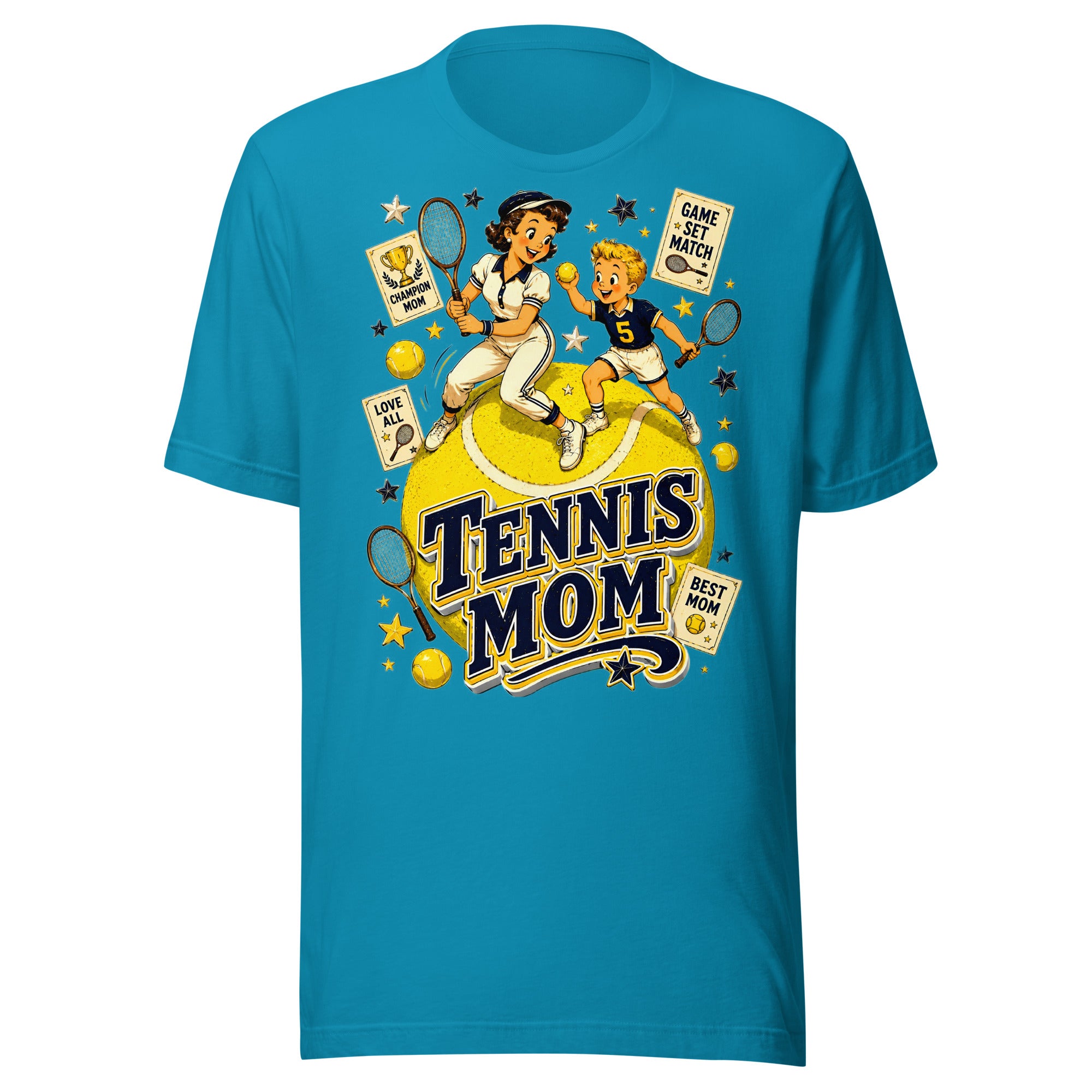 Unisex t-shirt - Elite Tennis Mom Champion by printfluence.net