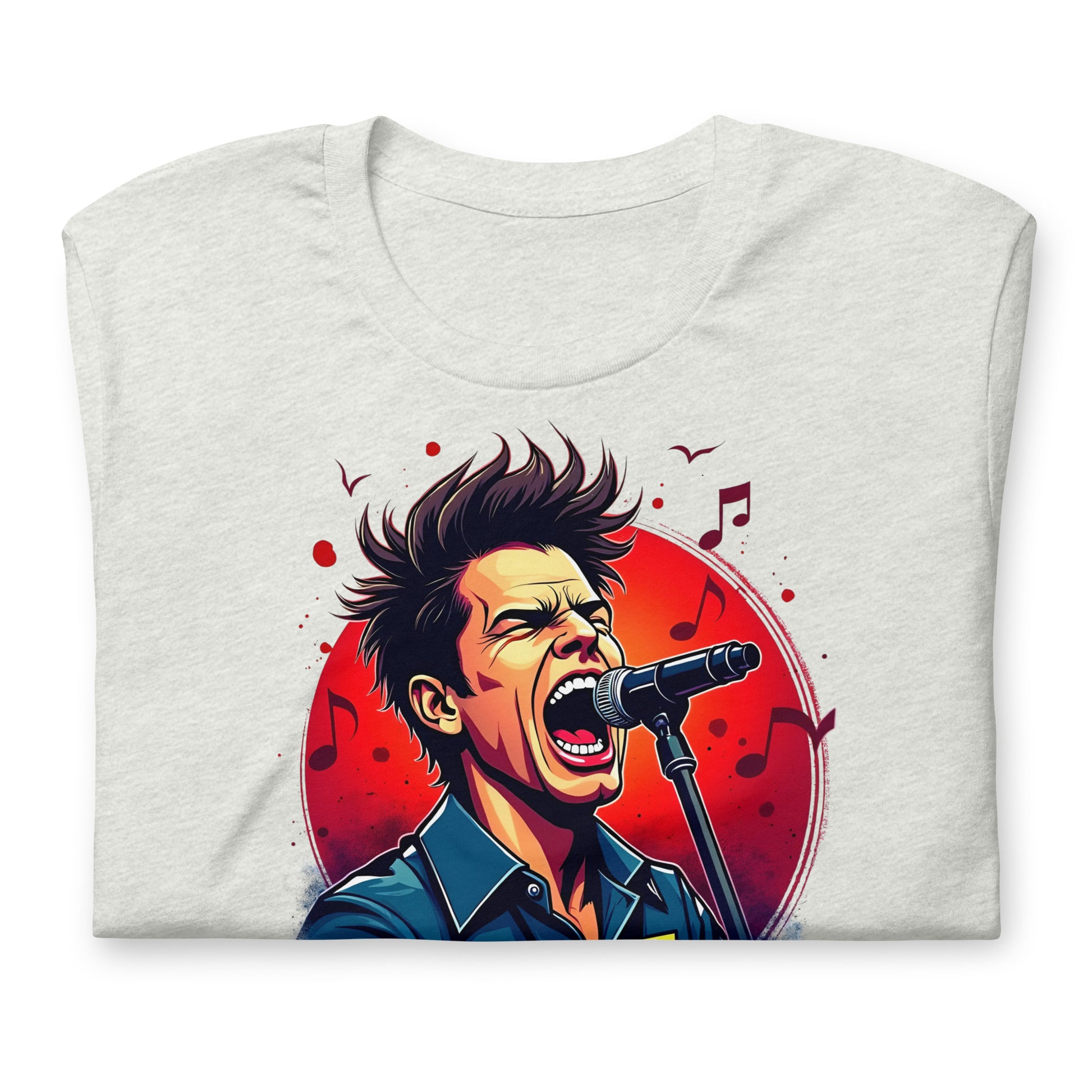 Unisex t-shirt - Live Loud Singer T-Shirt – Unisex Music Passion Graphic Bella Canvas 3001 by printfluence.net