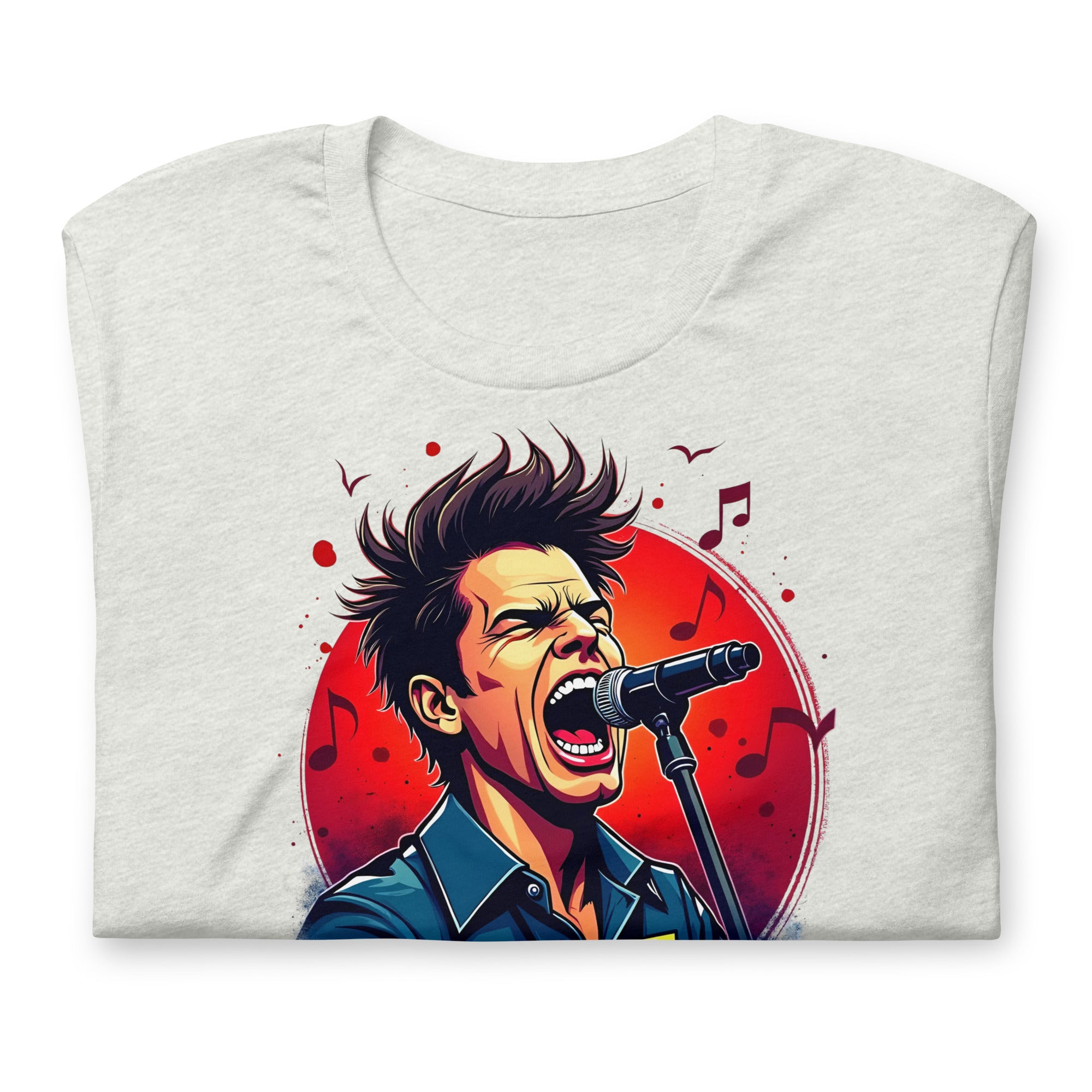 Unisex t-shirt - Live Loud Singer T-Shirt – Unisex Music Passion Graphic Bella Canvas 3001 by printfluence.net